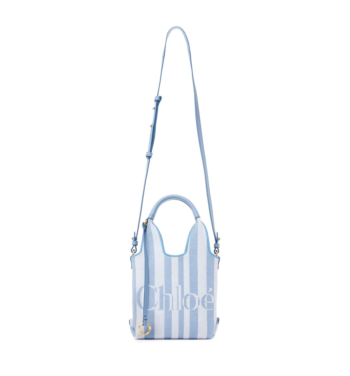 Mini Chloé Stripy tote bag in jacquard