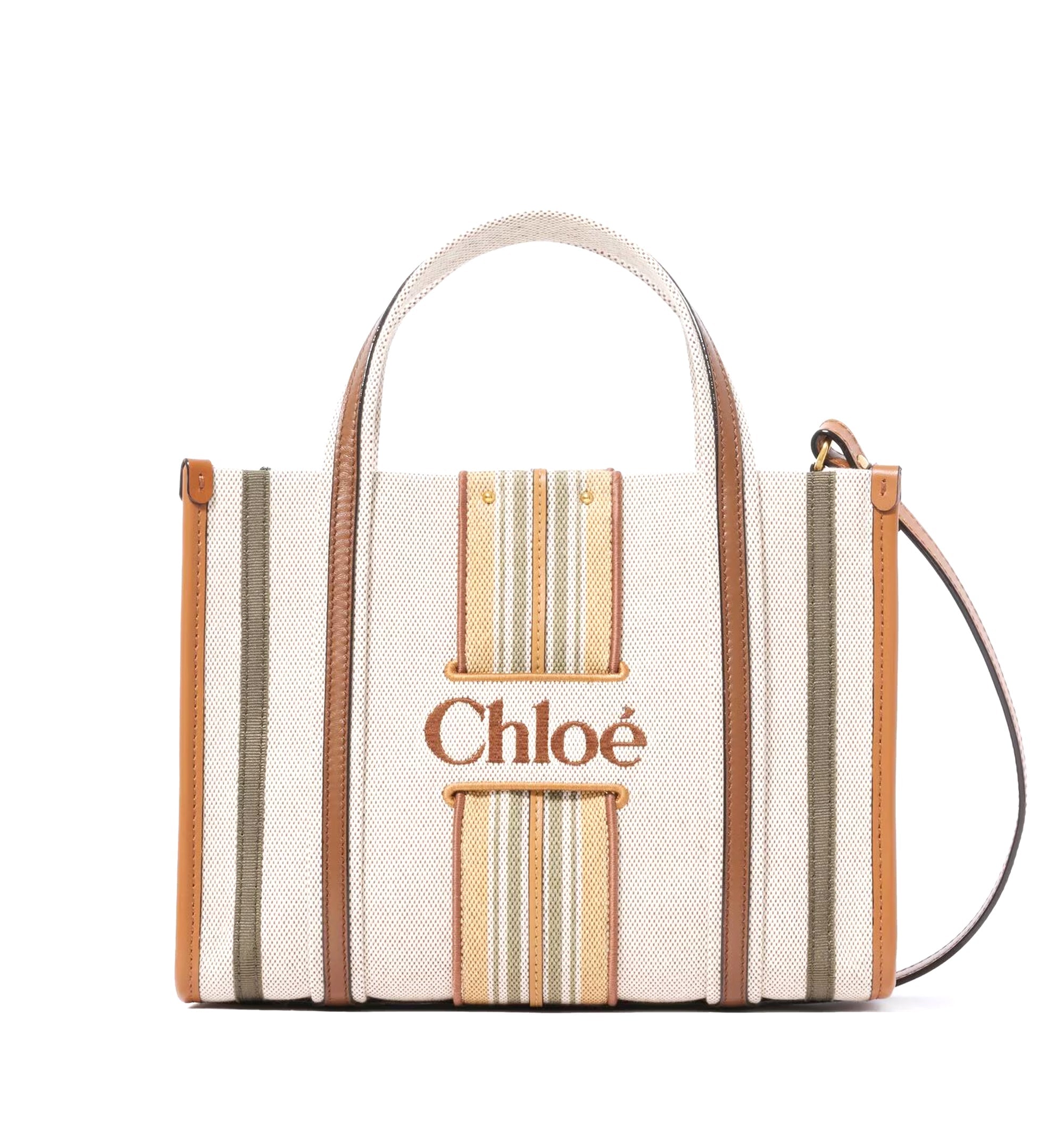 Small Woody Loop tote bag in canvas