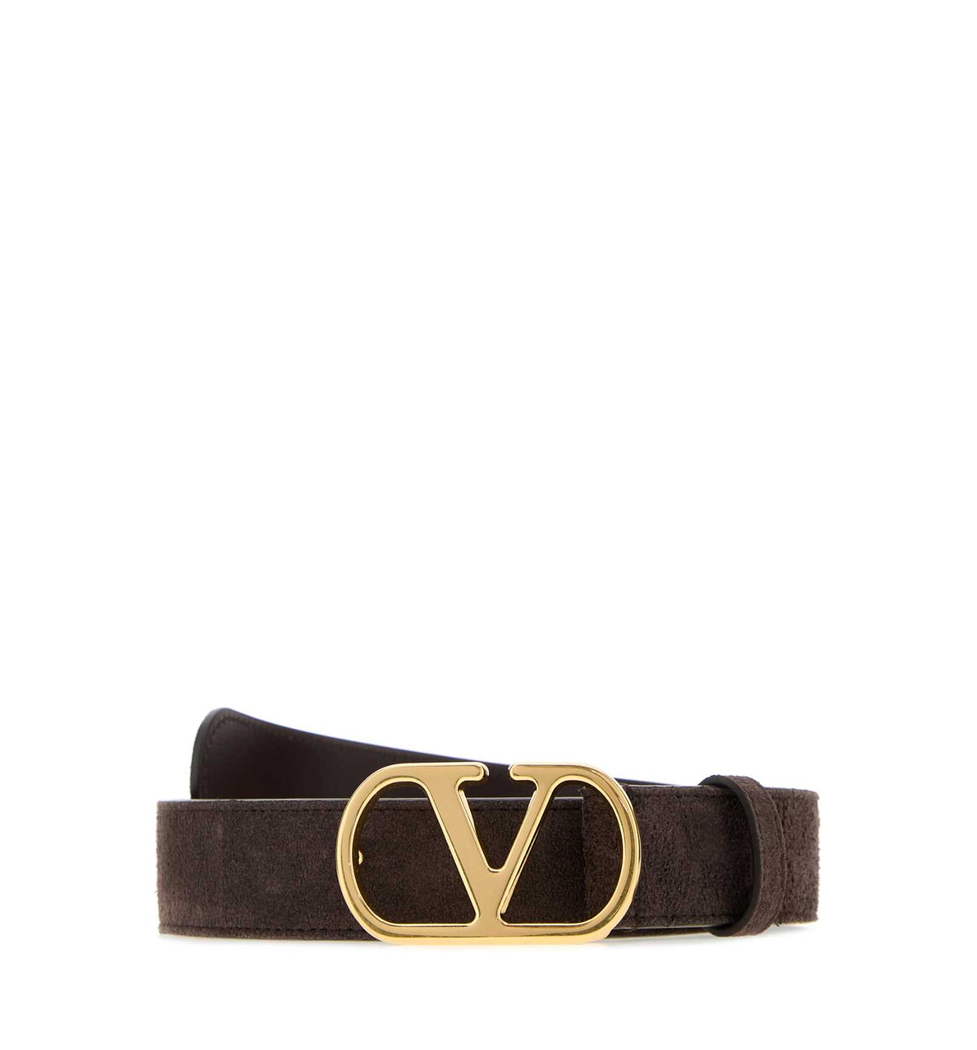 VLogo Signature Belt In Suede