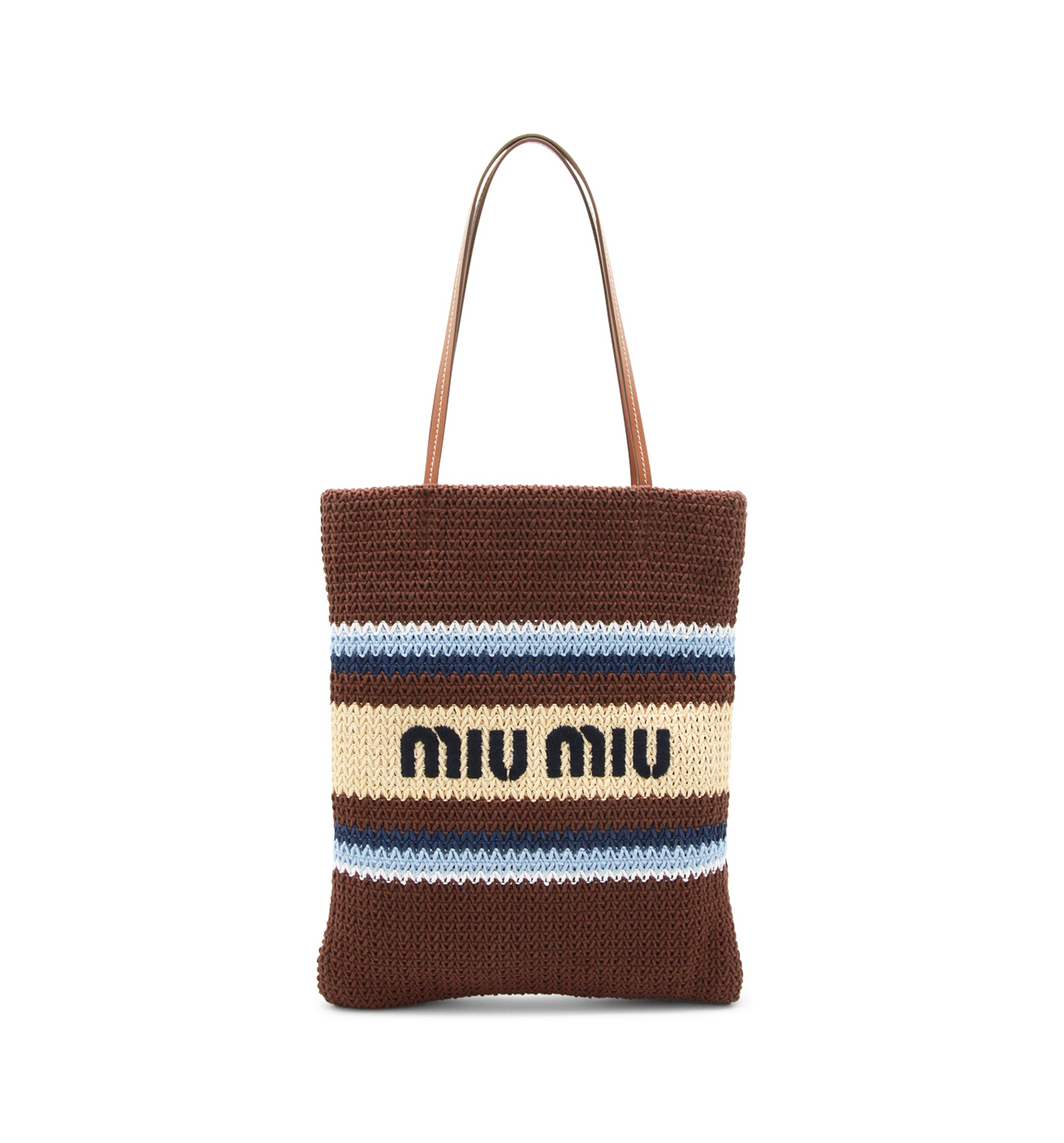 Raffia-effect yarn Tote Bag
