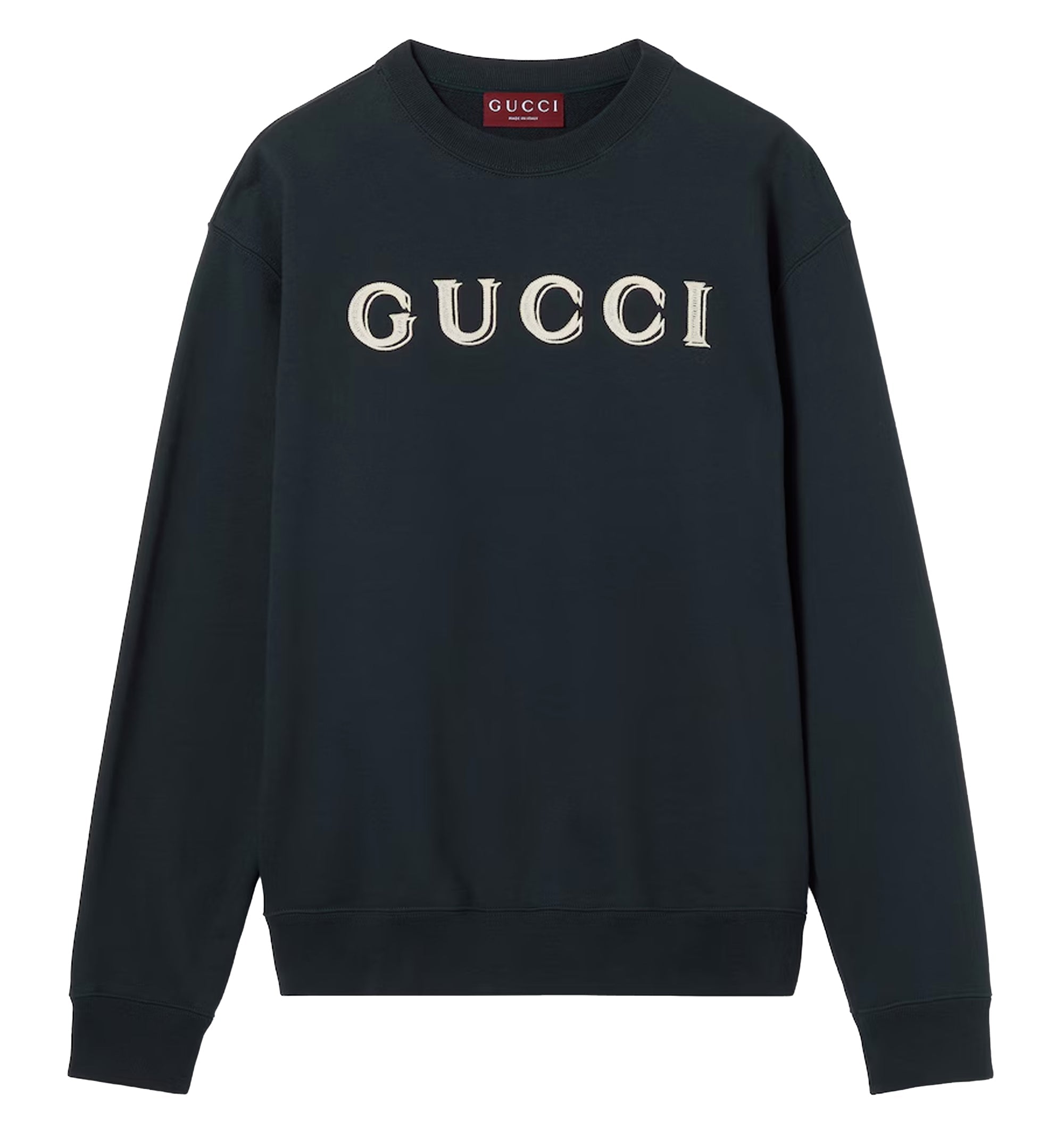 Cotton Jersey Sweatshirt With Embroidery