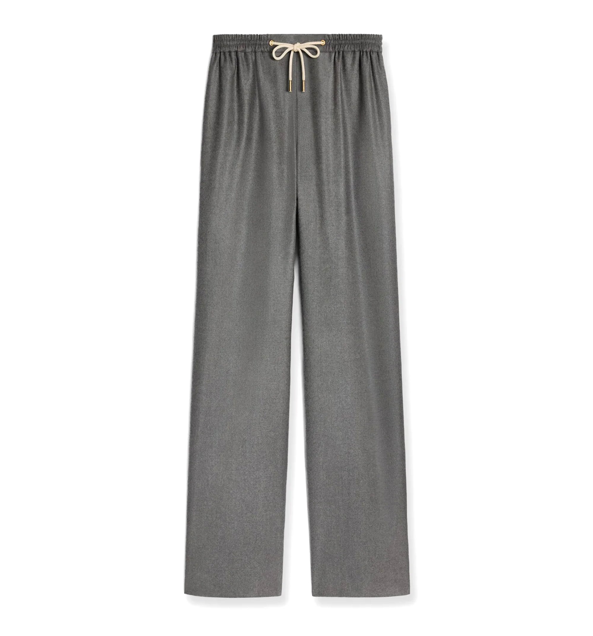 Straight Jogging Pants in Cashmere Flannel