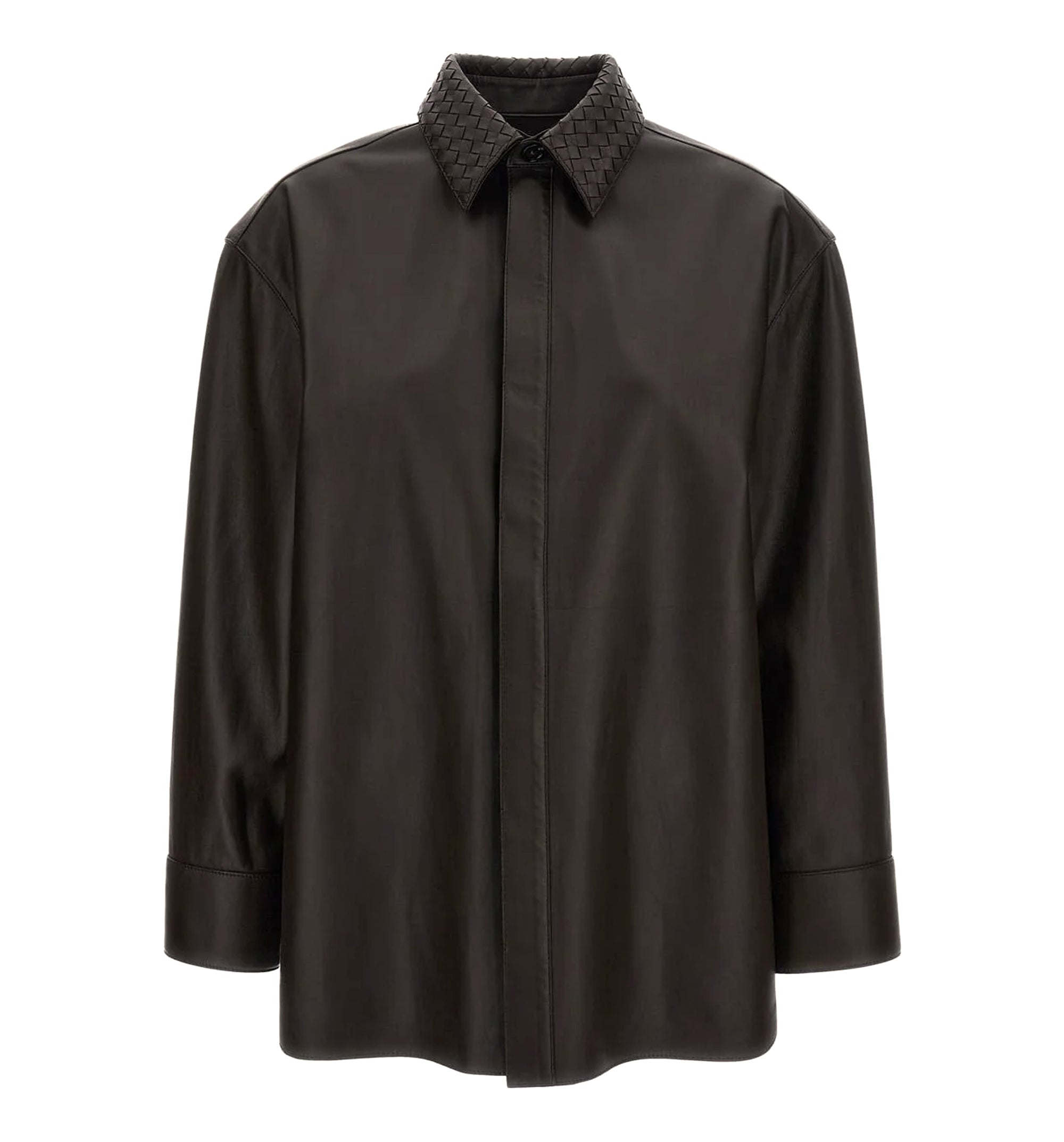 Semi-Shine Leather Shirt