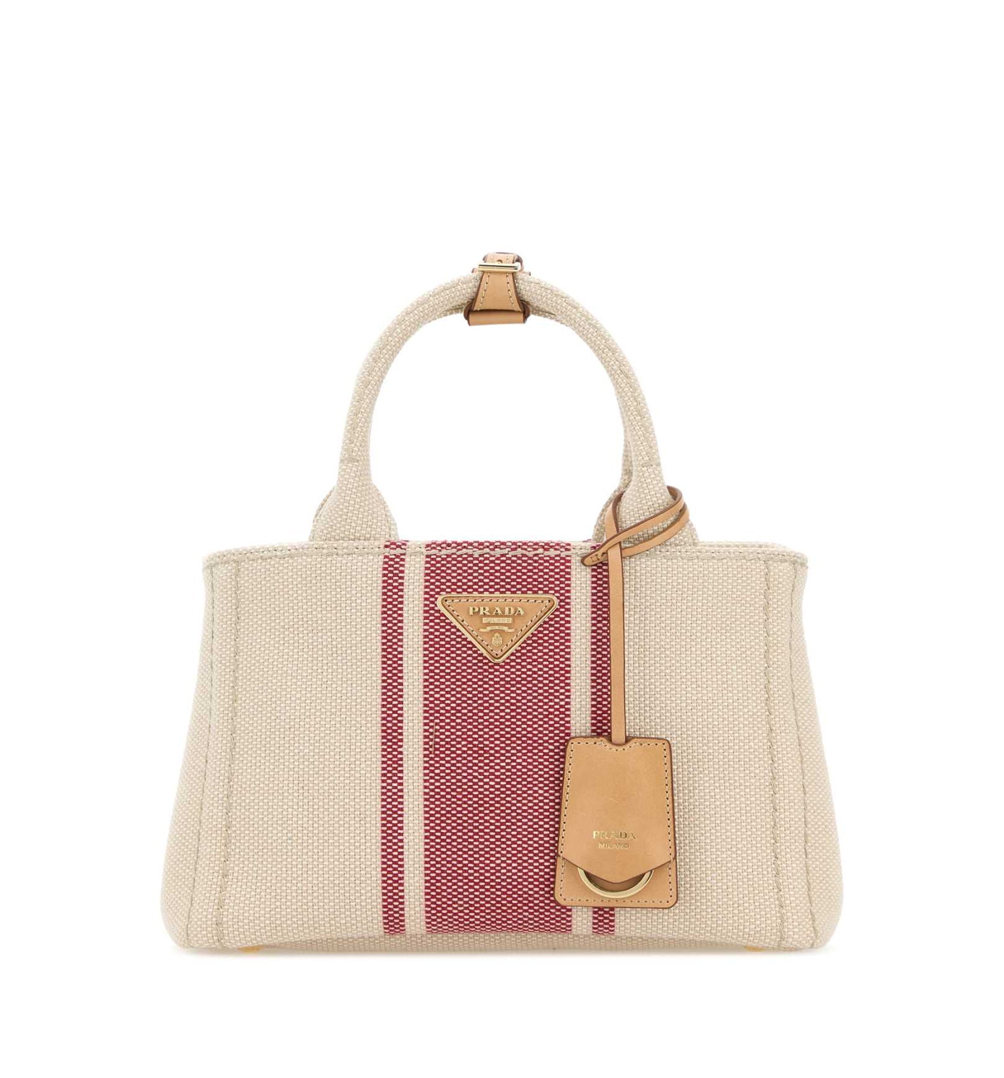 Prada Jardinière Small Cotton Canvas Bag