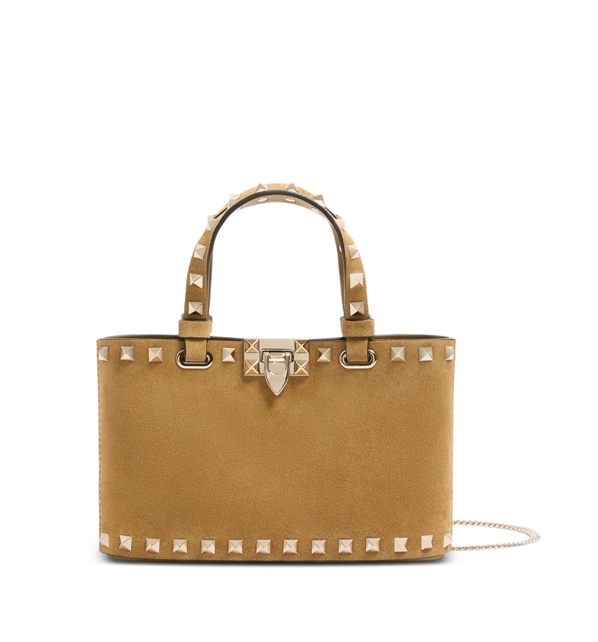 Rockstud Mini Suede Shopping Bag