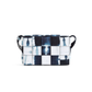 Crossbody Bag Realised With Intreccio In Tie And Dye Denim - Blue/White