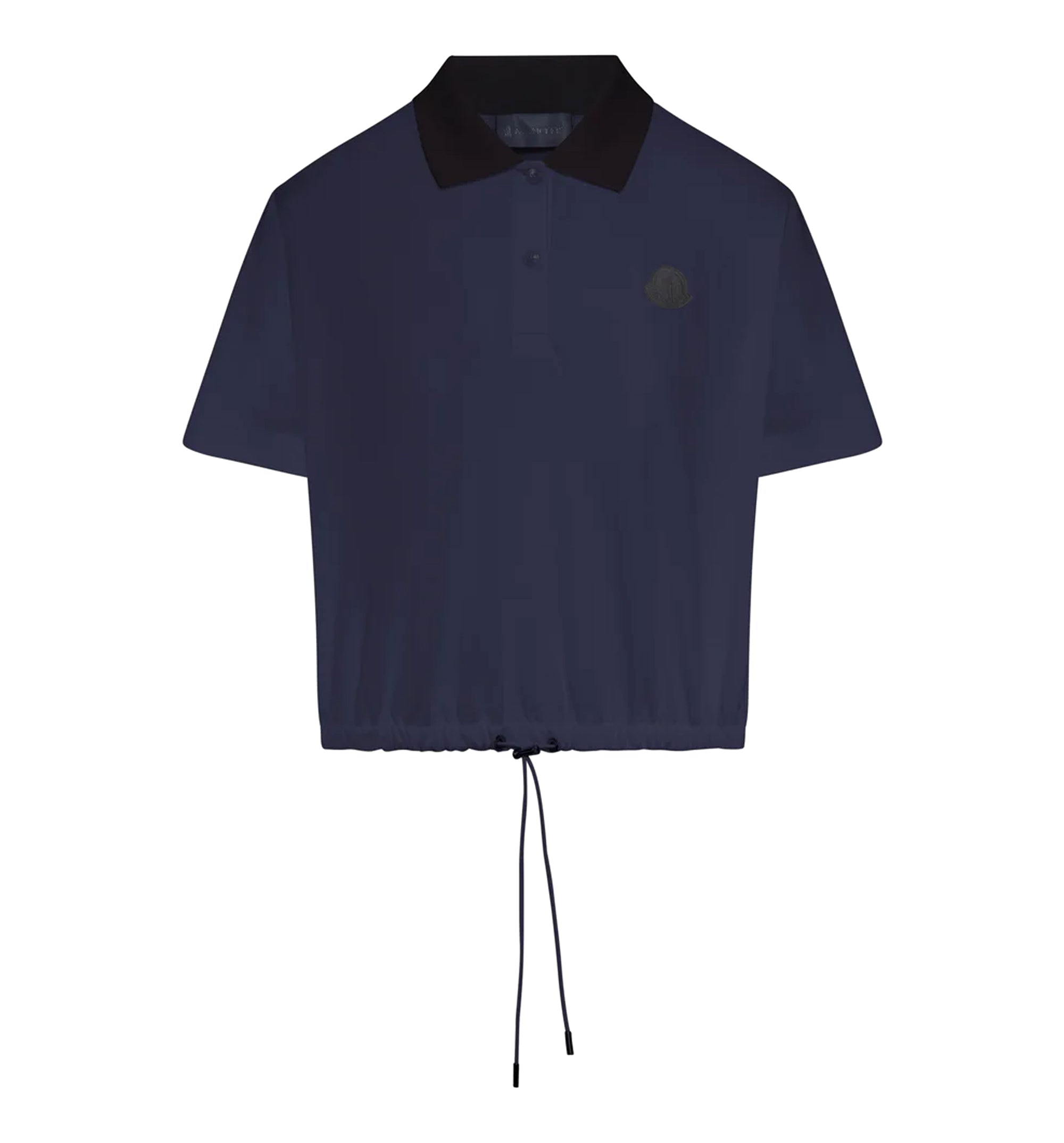 Cropped Cotton Piquet Polo Shirt
