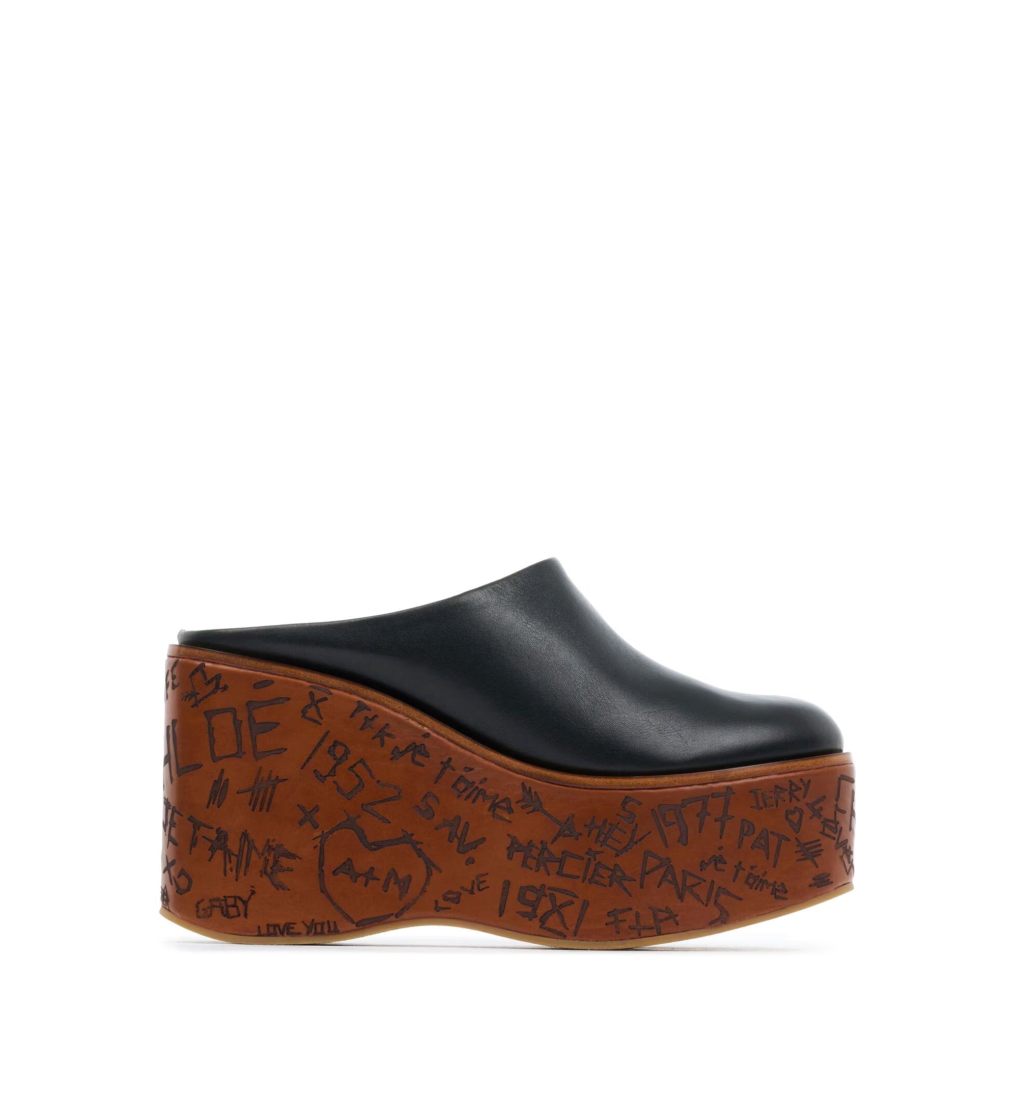 Maxime wedge mule