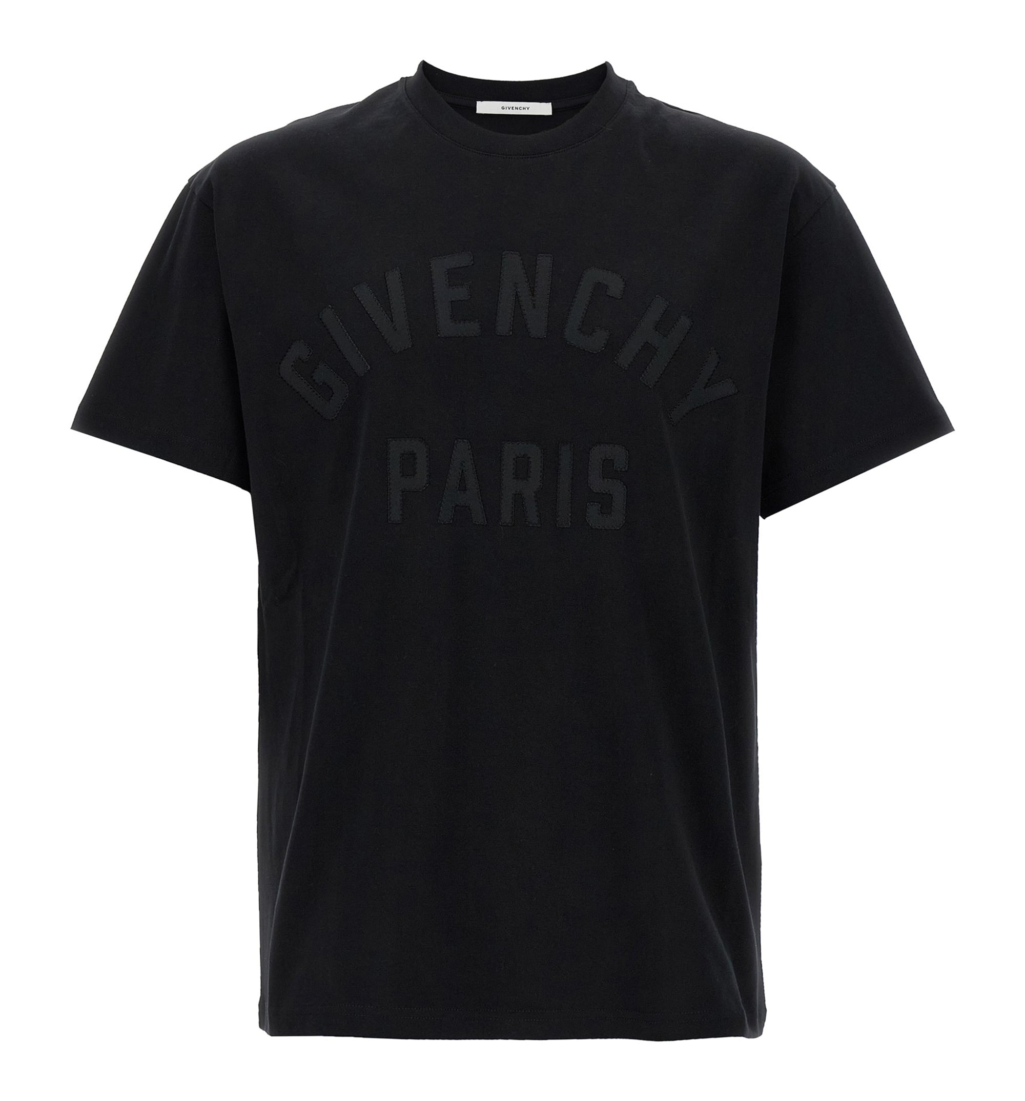 T-shirt in Cotton with GIVENCHY Paris Embroidery