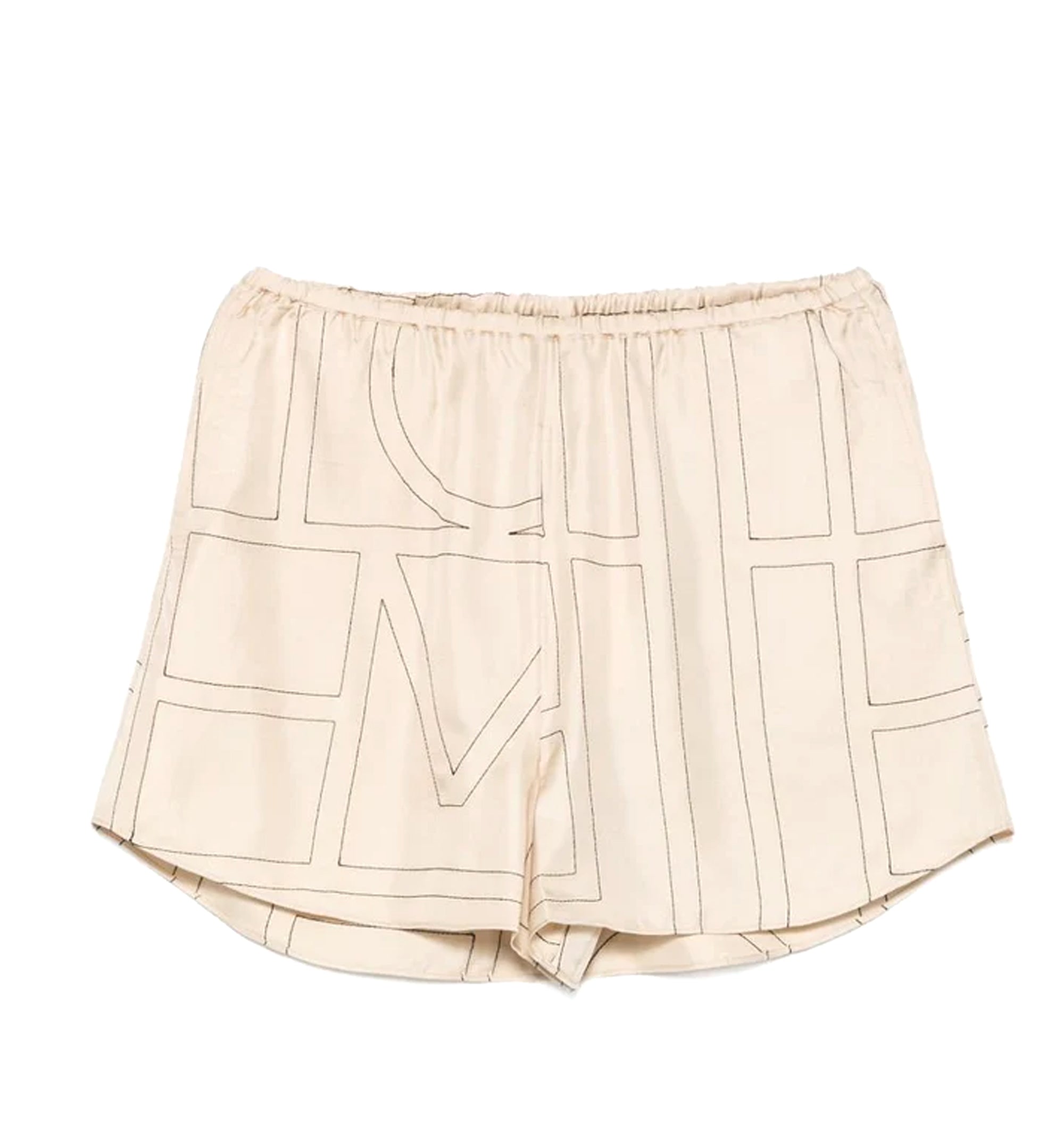 Monogram Silk Pajama Shorts