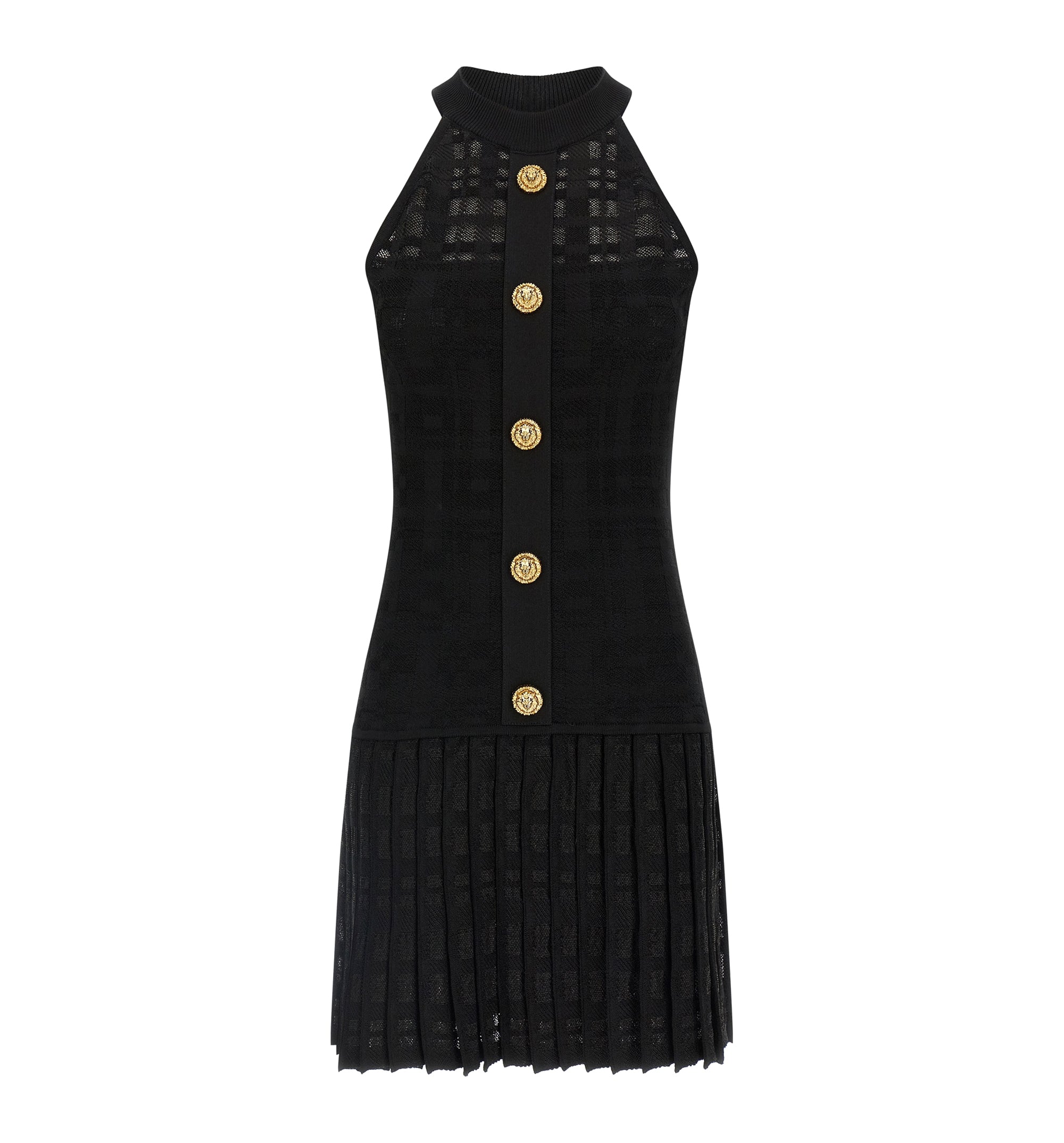 Tartan knit dress