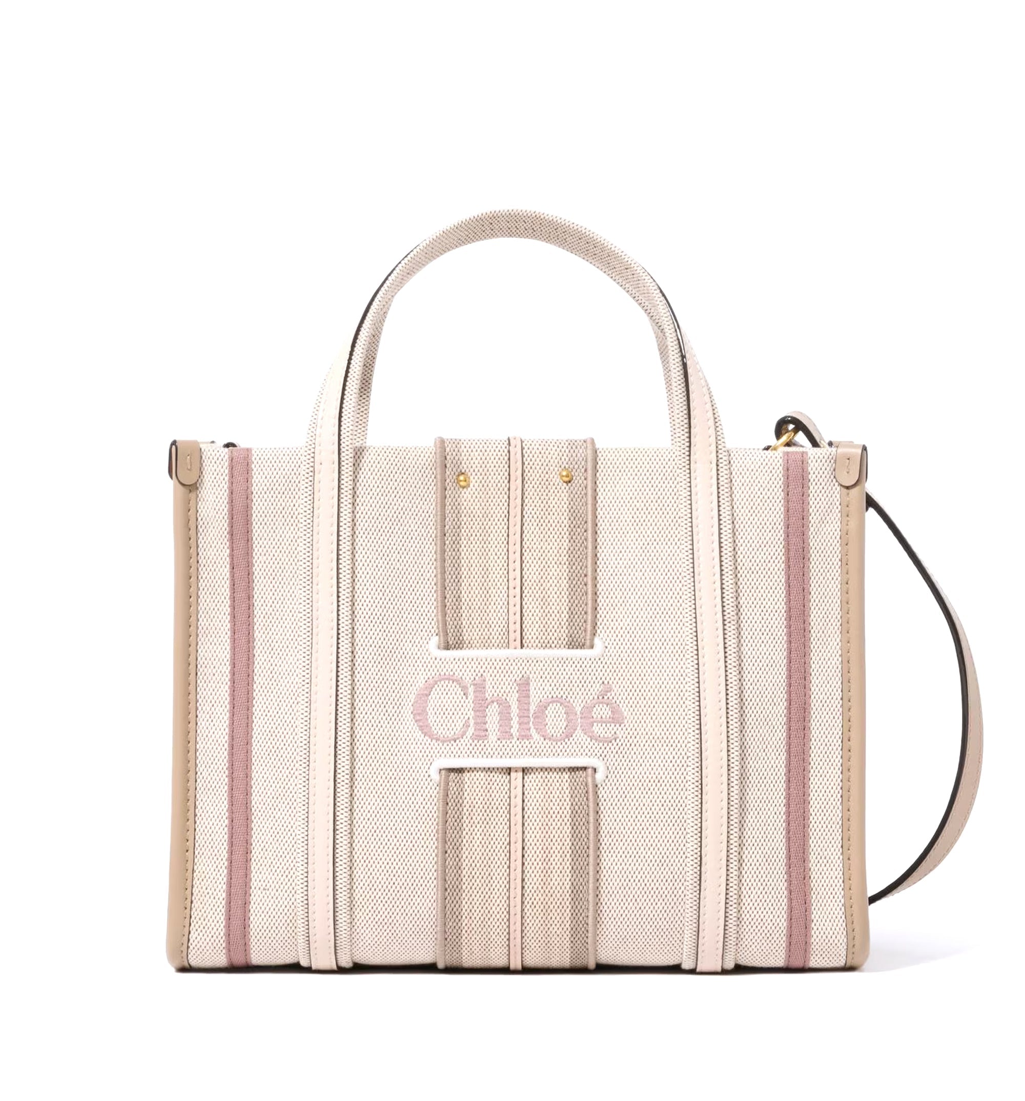 Small Woody Loop tote bag in canvas