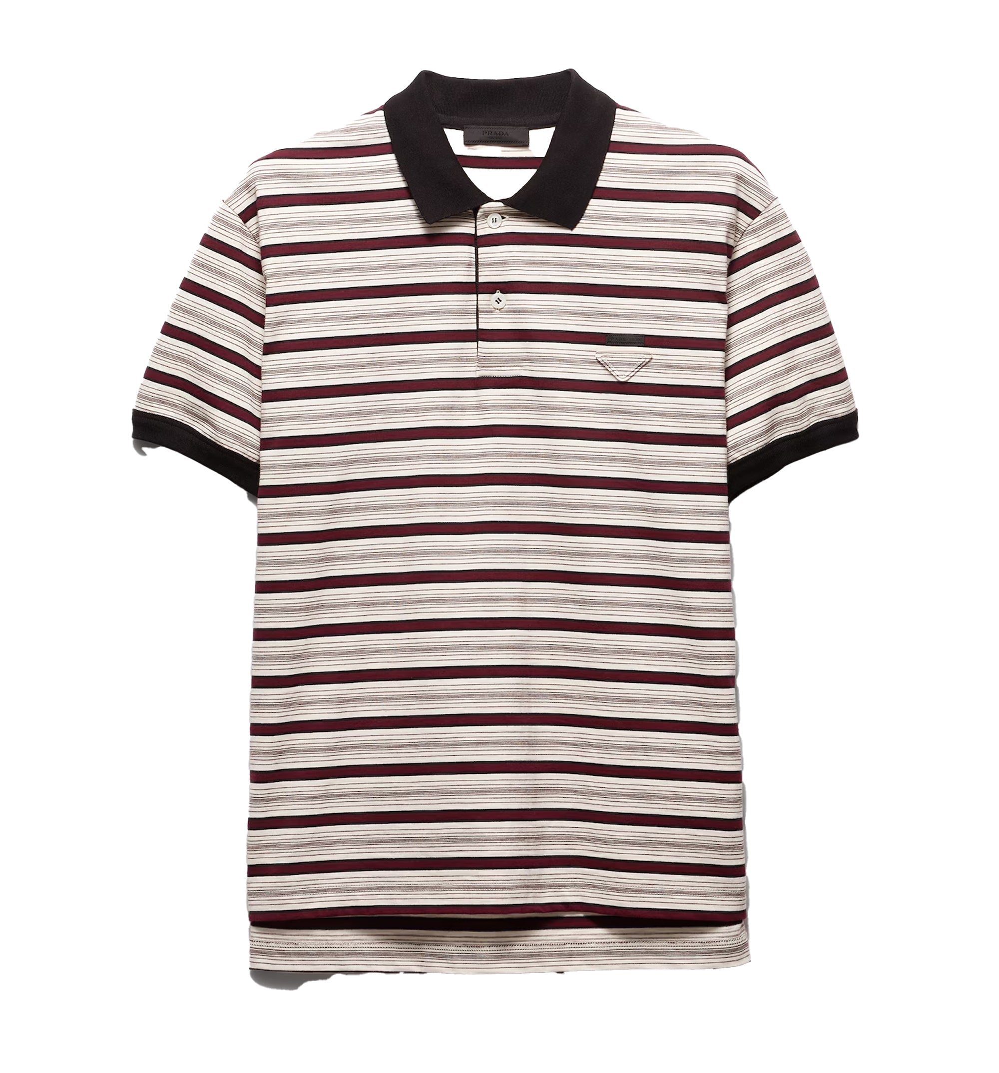 Short-sleeved cotton polo shirt