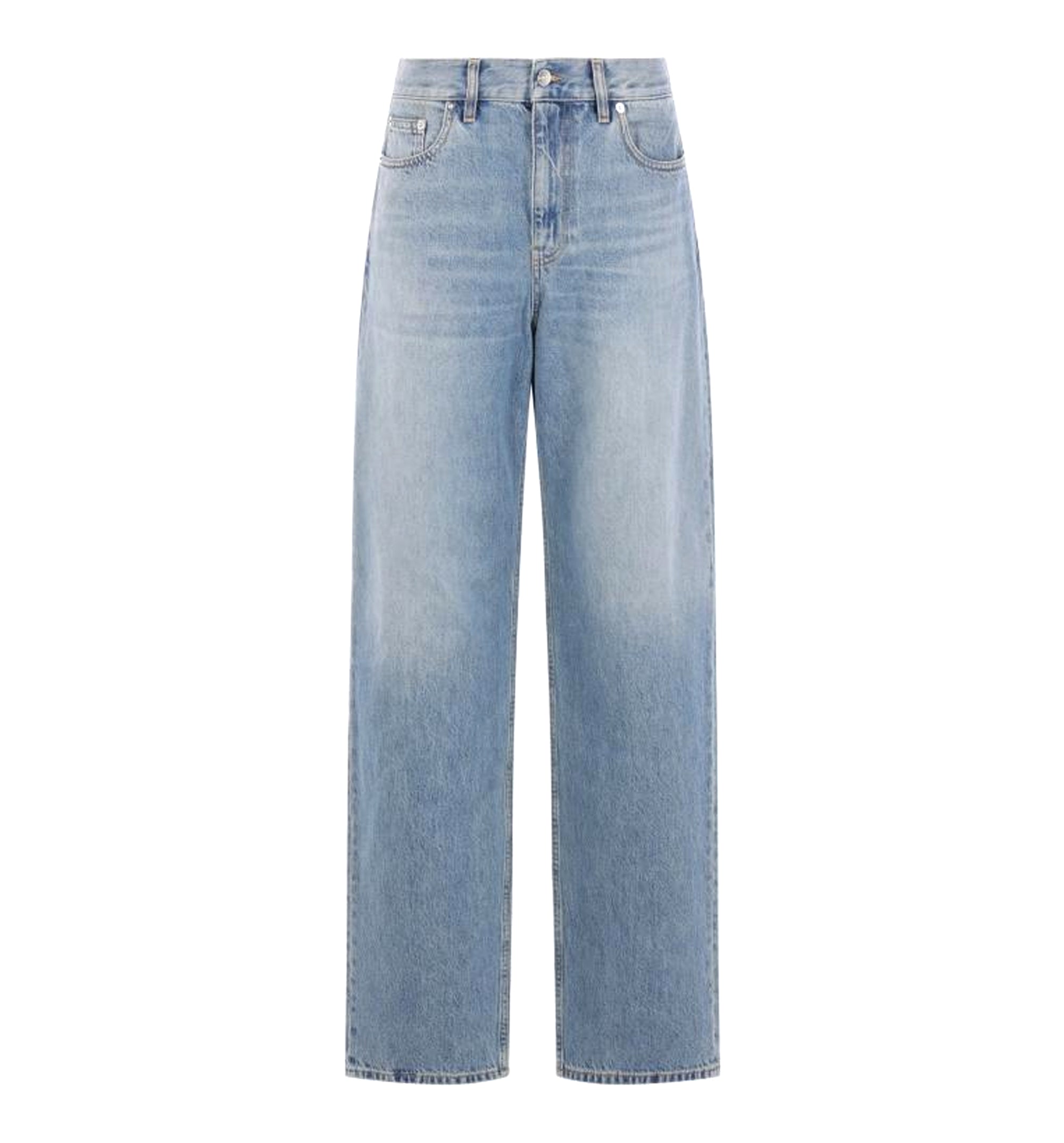 Cotton Denim Pants
