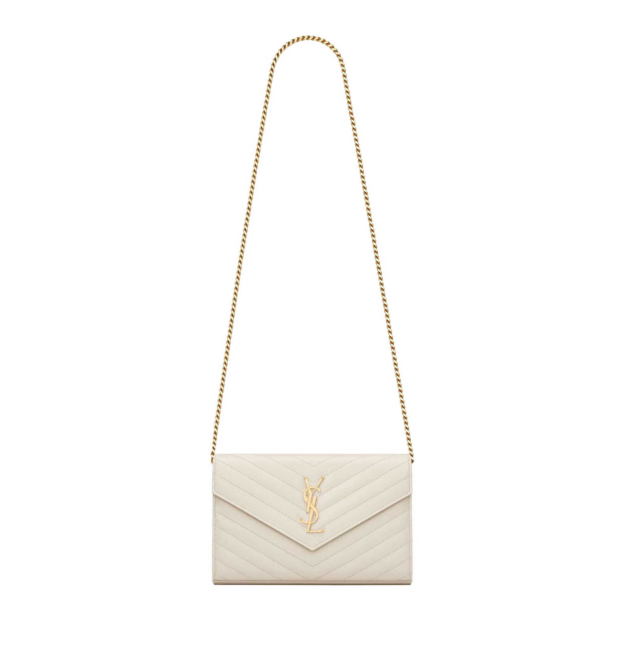 Classic Cassandre Chain Wallet In Grain De Poudre Leather
