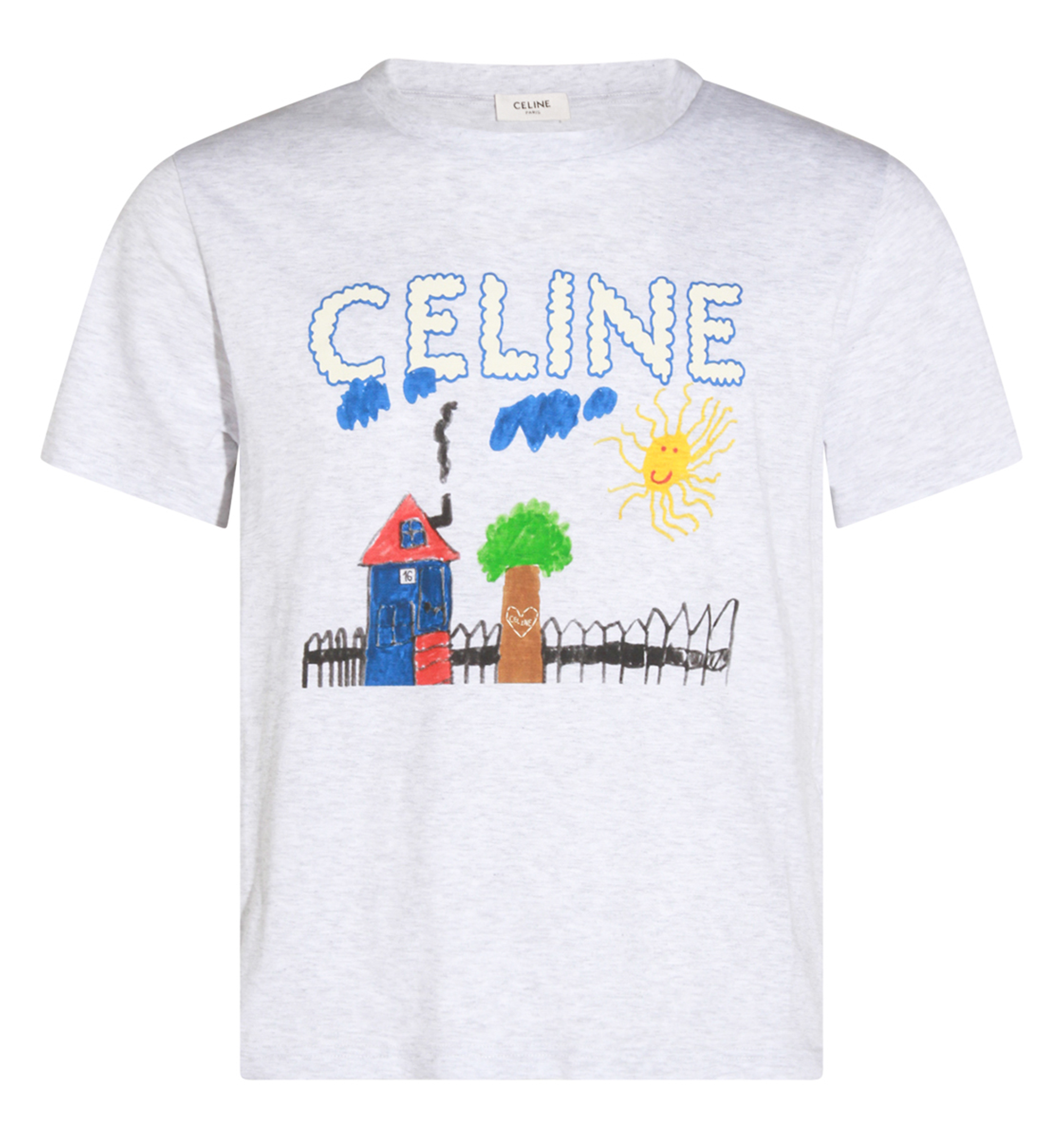 Regular T-Shirt in Cotton Jersey - Pale Grey