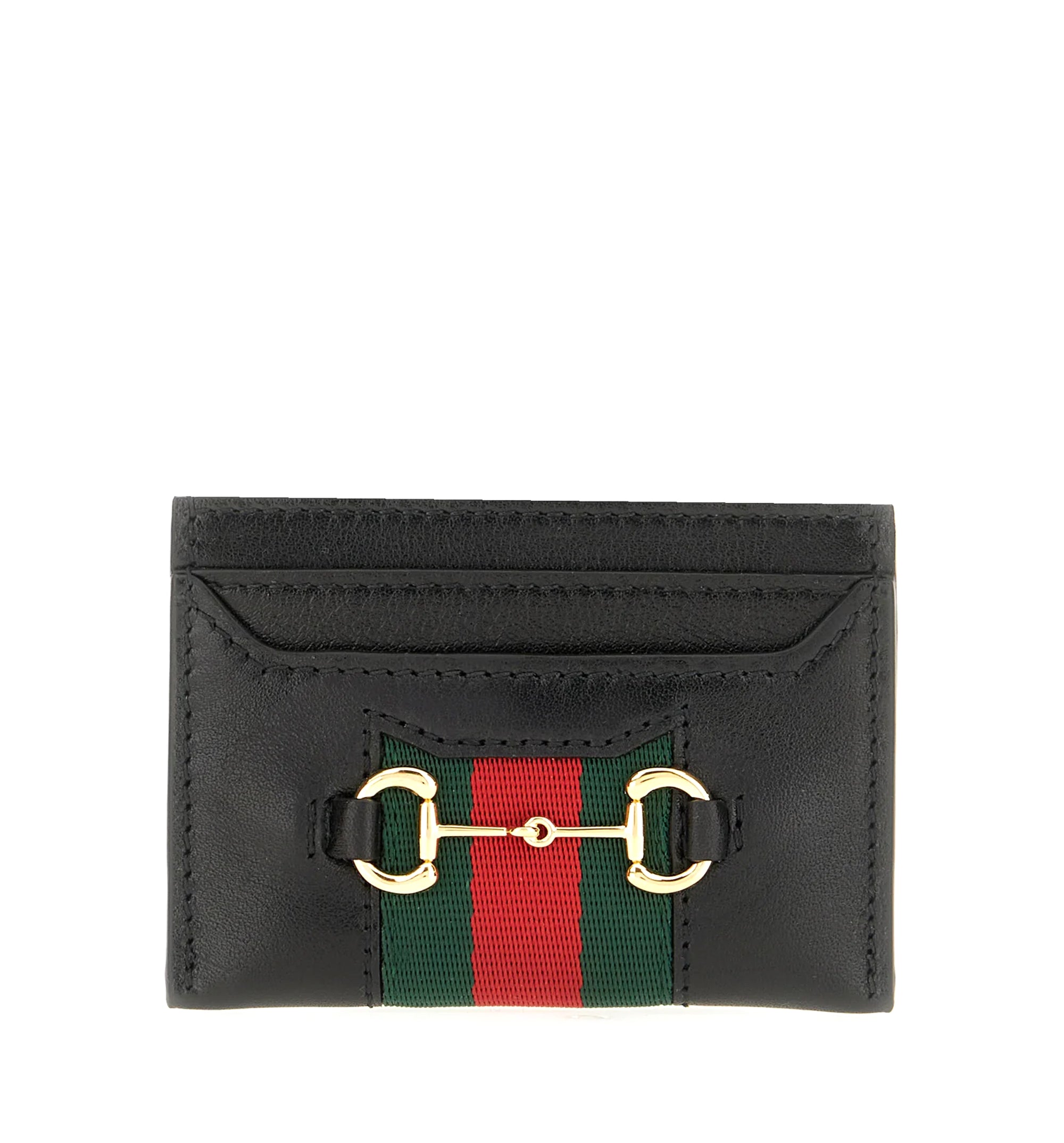 Gucci Horsebit Web Card Case