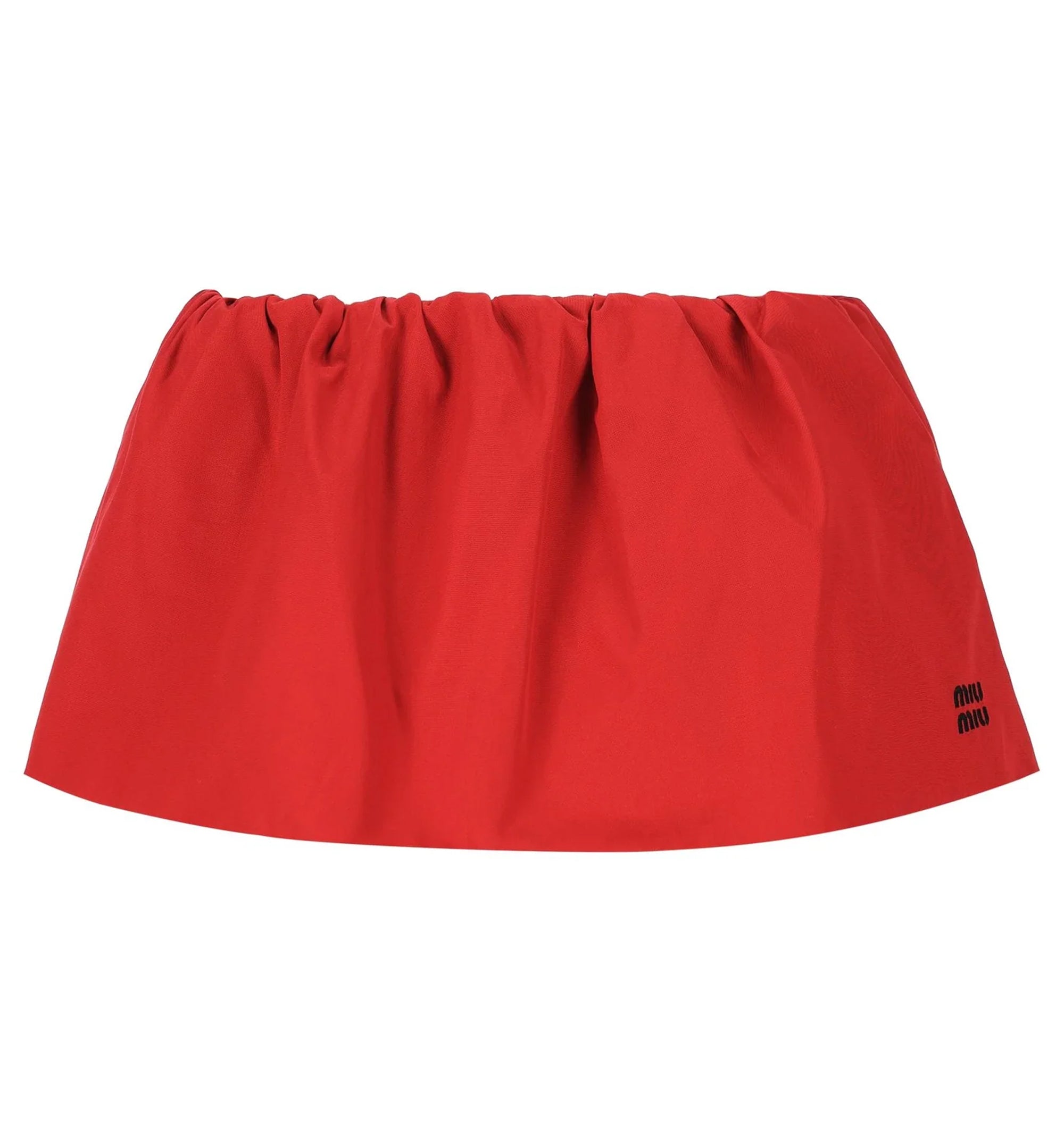 Cotton Poplin Mini Skirt