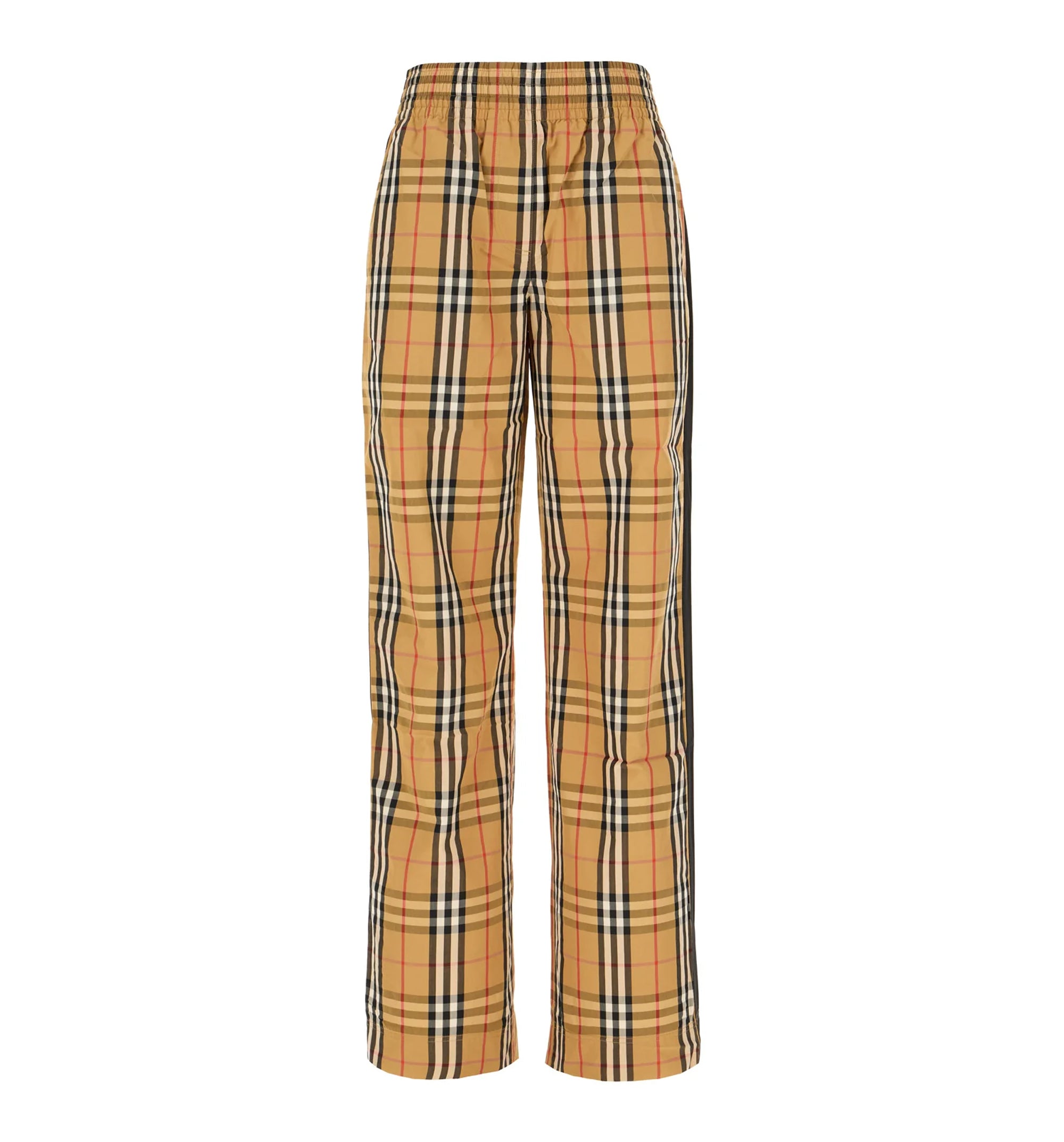Embroidered poplin pant