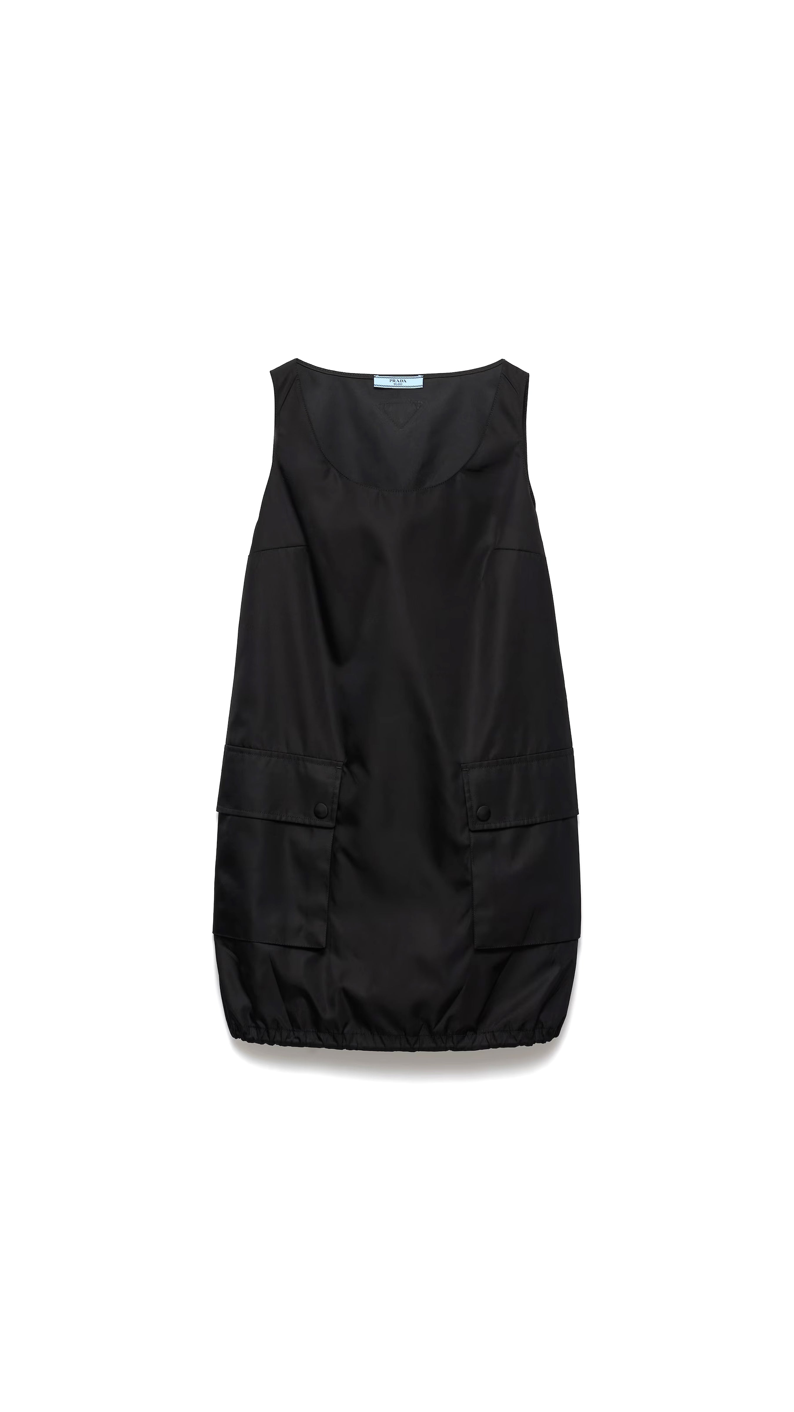 Sleeveless Re-nylon Dress - Black