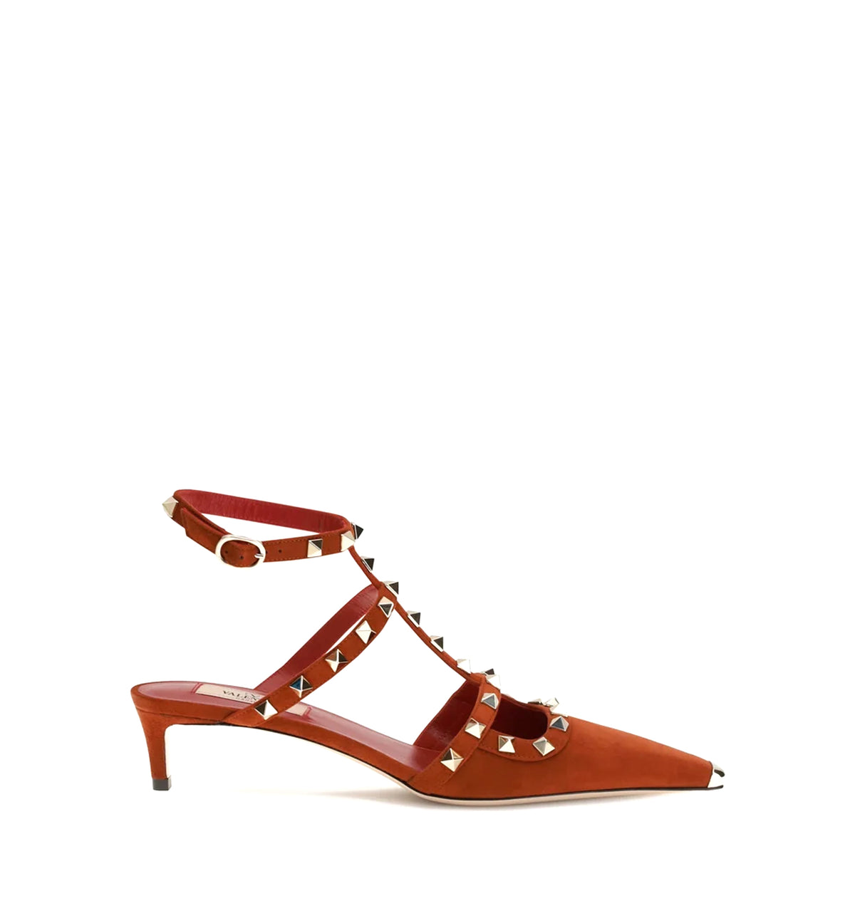 Rockstud pointed-toe pumps