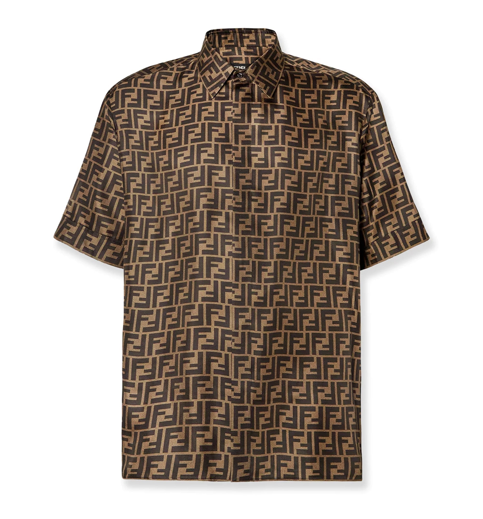 Silk shirt with FF motif