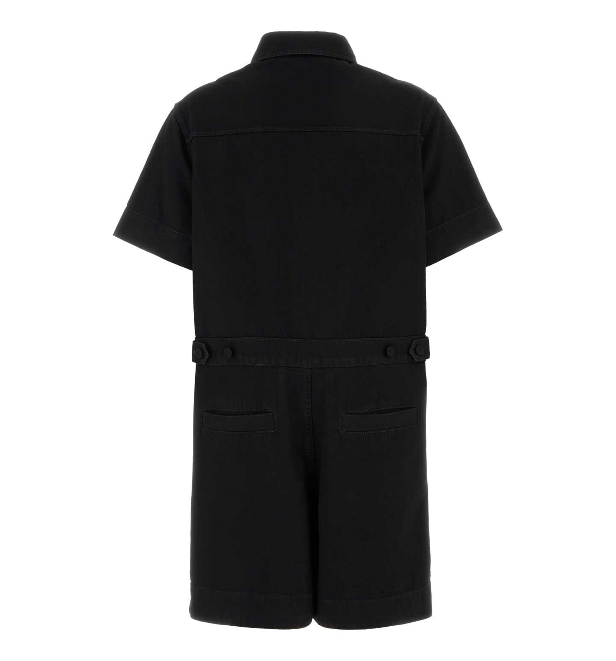 Denim Jumpsuit with Horsebit