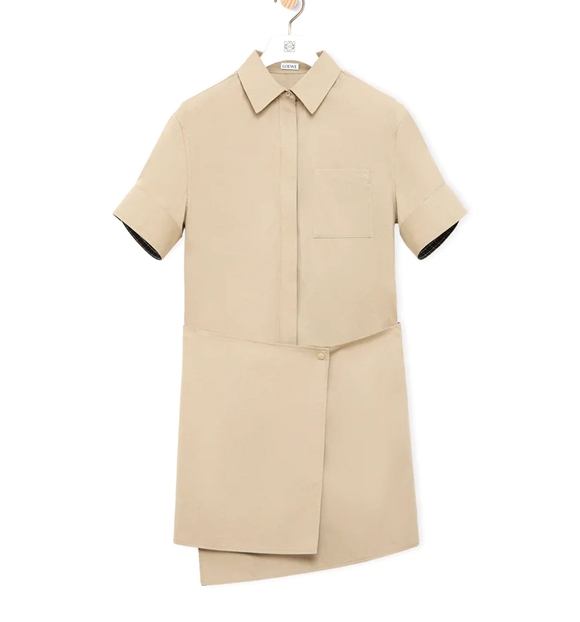 Dress in cotton and silk