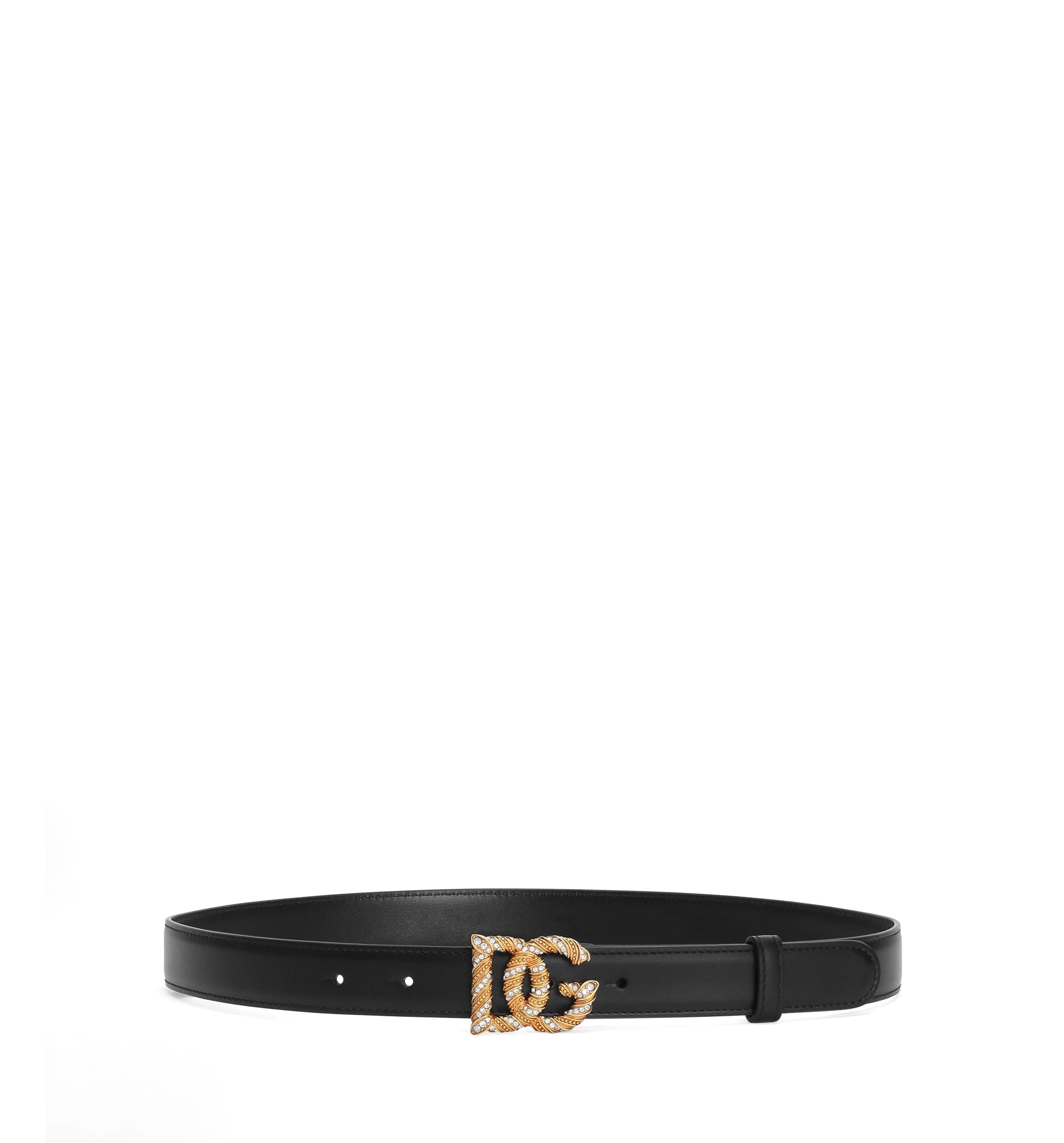 Calfskin Belt with DG Logo