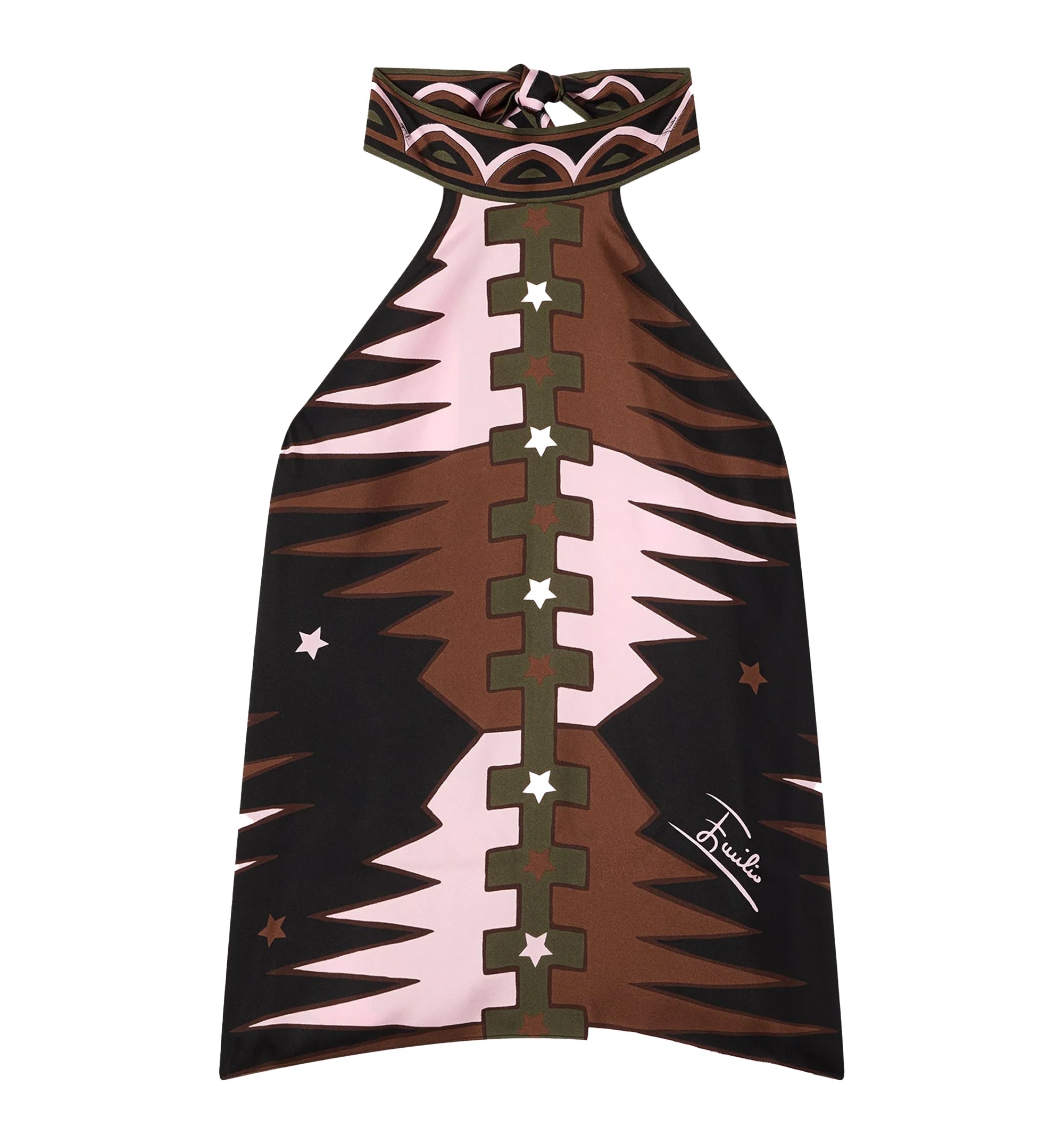 Valdimontone Print Halter Top