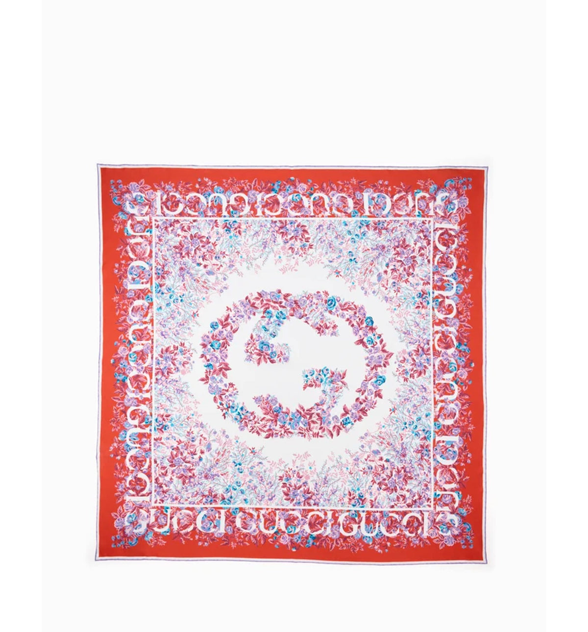 Printed silk twill carré