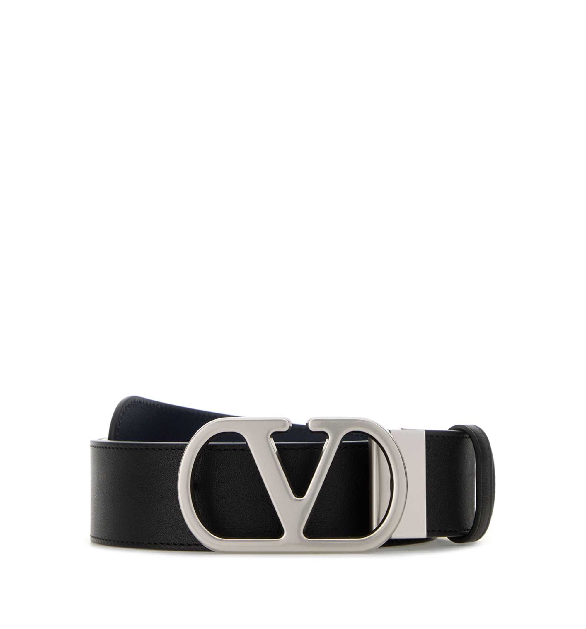 VLogo Signature Reversible Shiny Calfskin Belt 30 mm