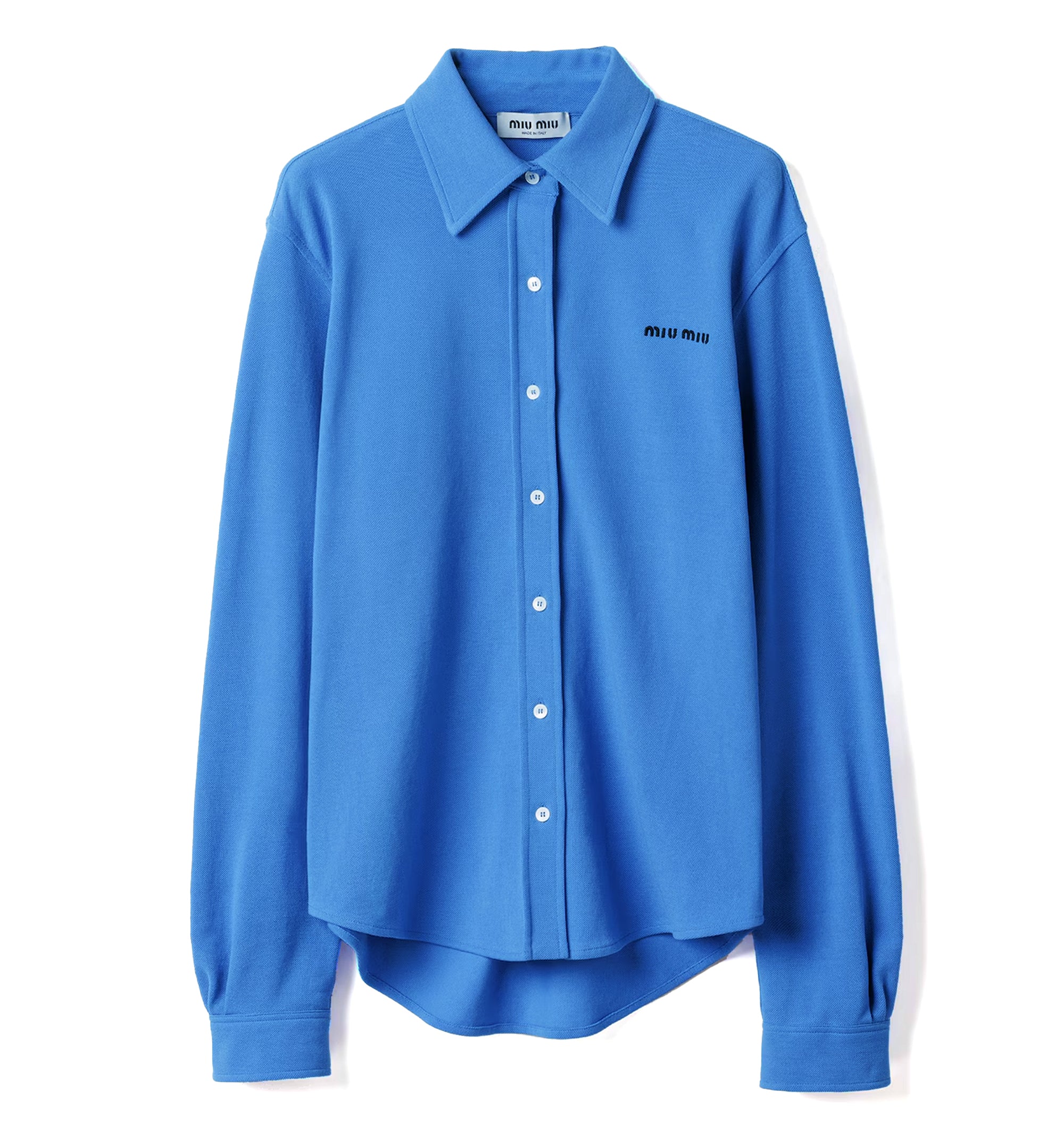 Piqué cotton shirt