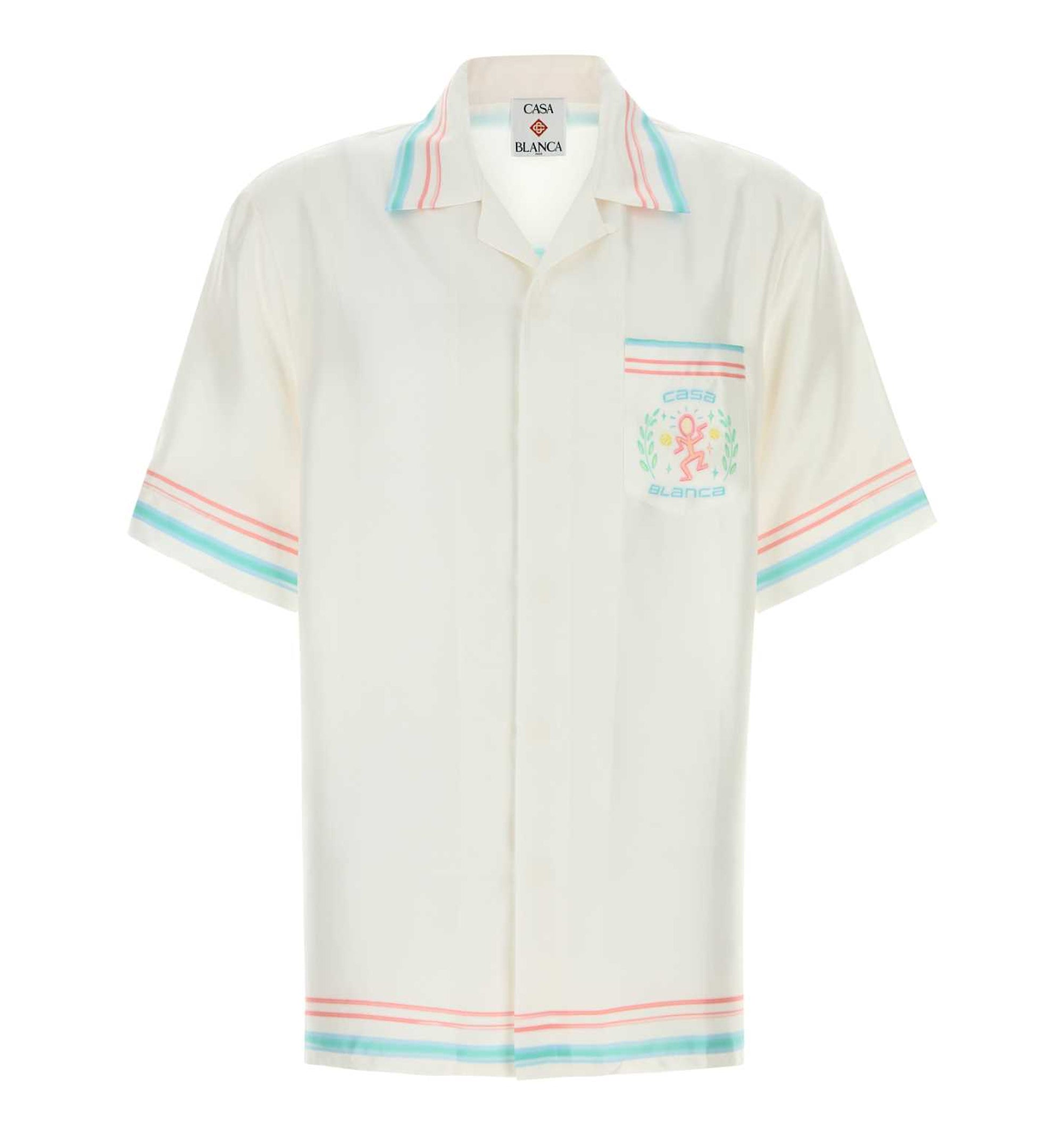 Dance Joy Short Sleeve Silk Shirt