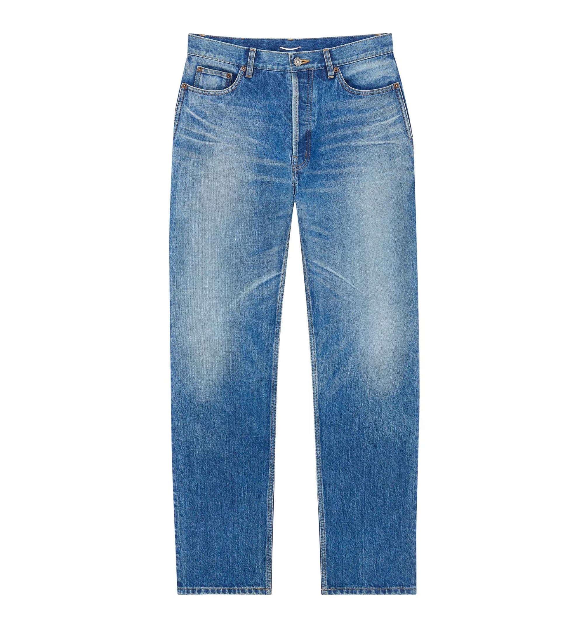 tapered high-rise jeans