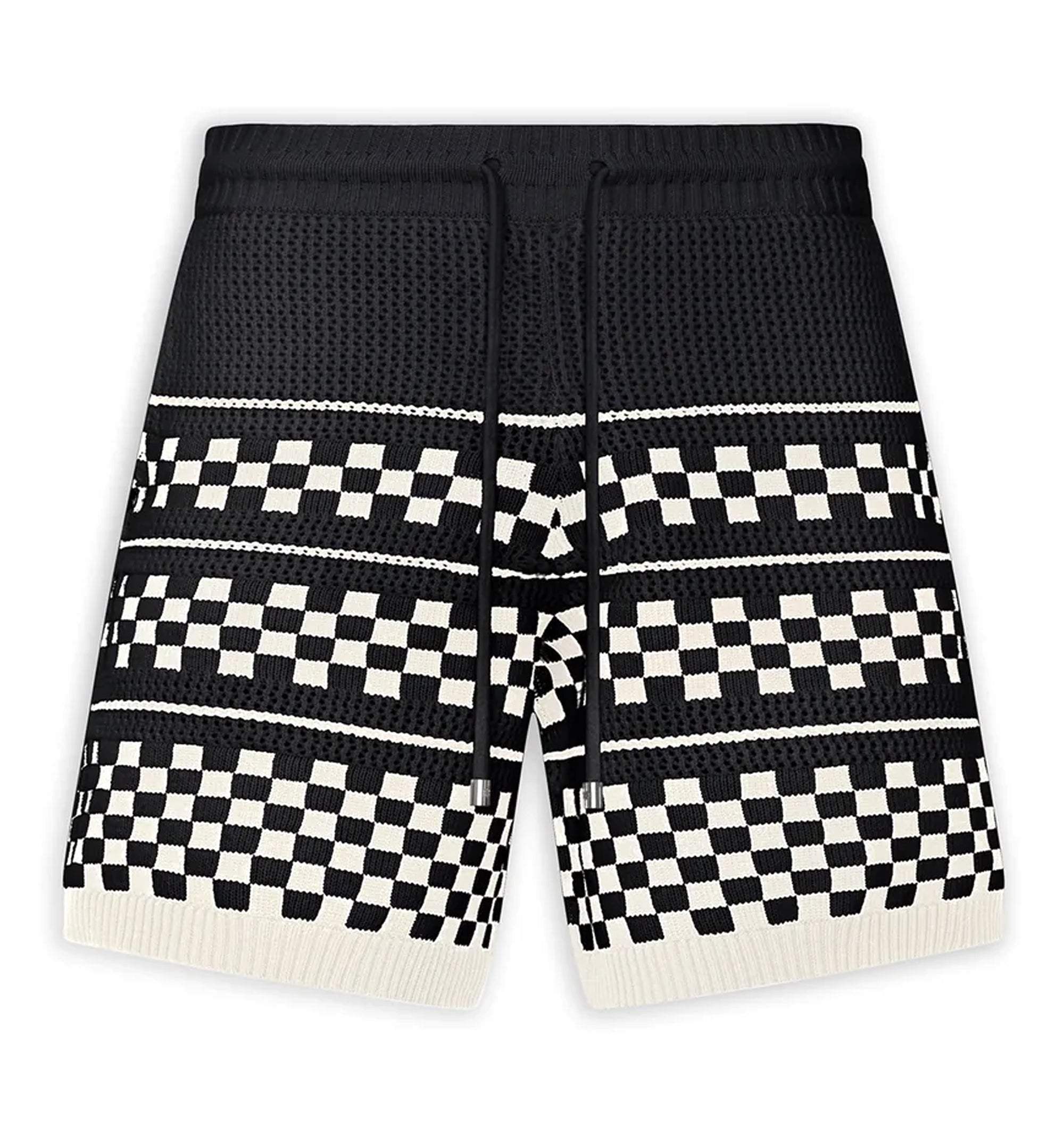 Checkered Mesh Short