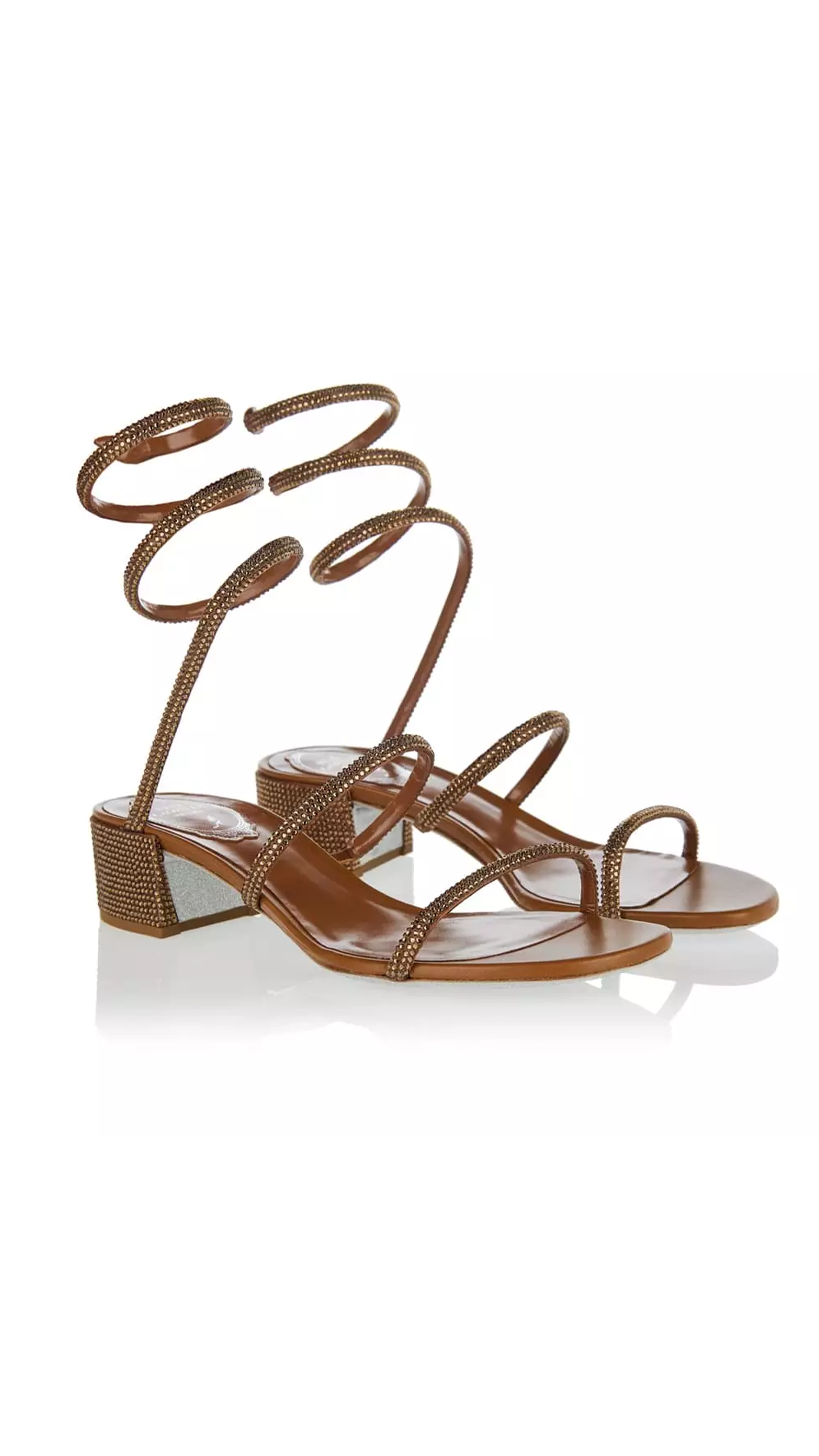 Cleo Crystal Sandal 40 - Brown