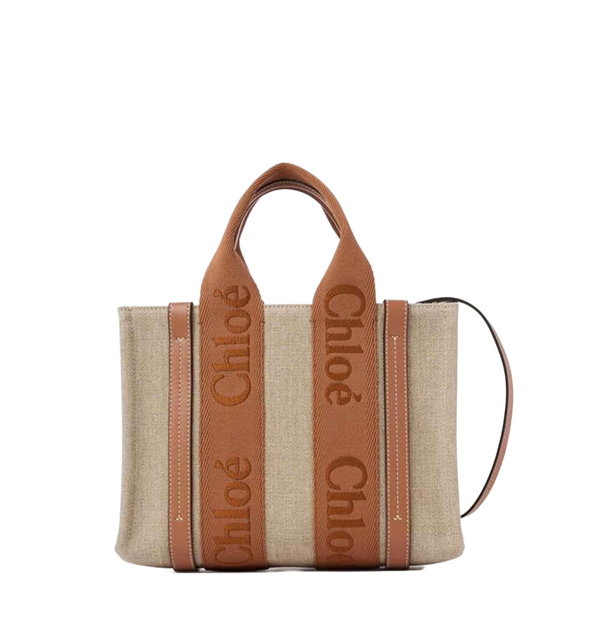 Small Woody Tote Bag In Linen