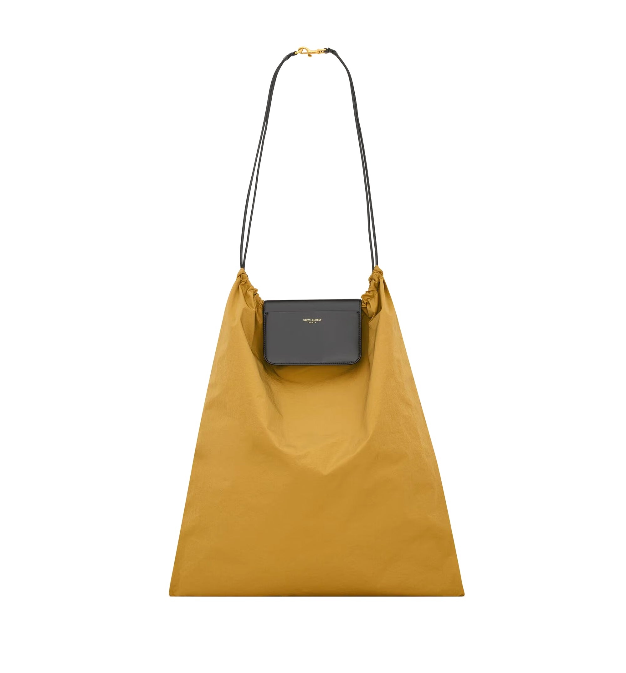 Foulard Folding Pouch In Nylon And Leather