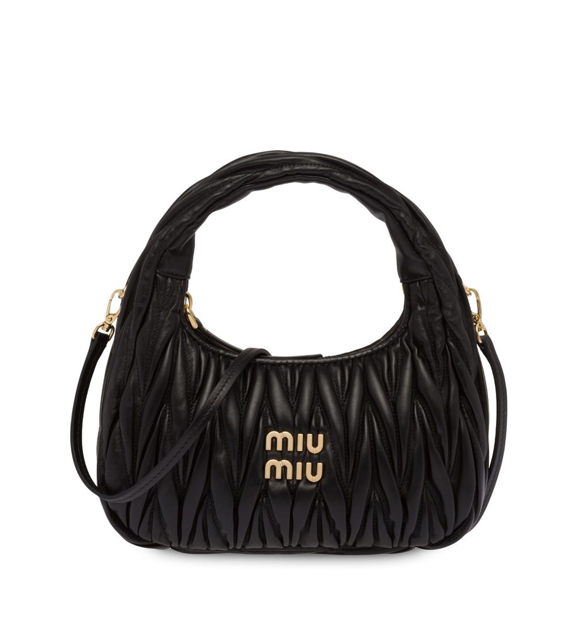 Wander Matelassé Nappa Leather Hobo Bag