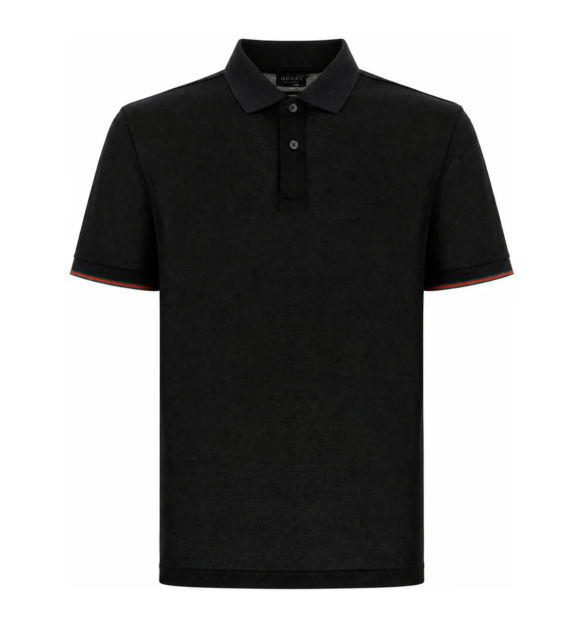 Silk jersey polo shirt with Web