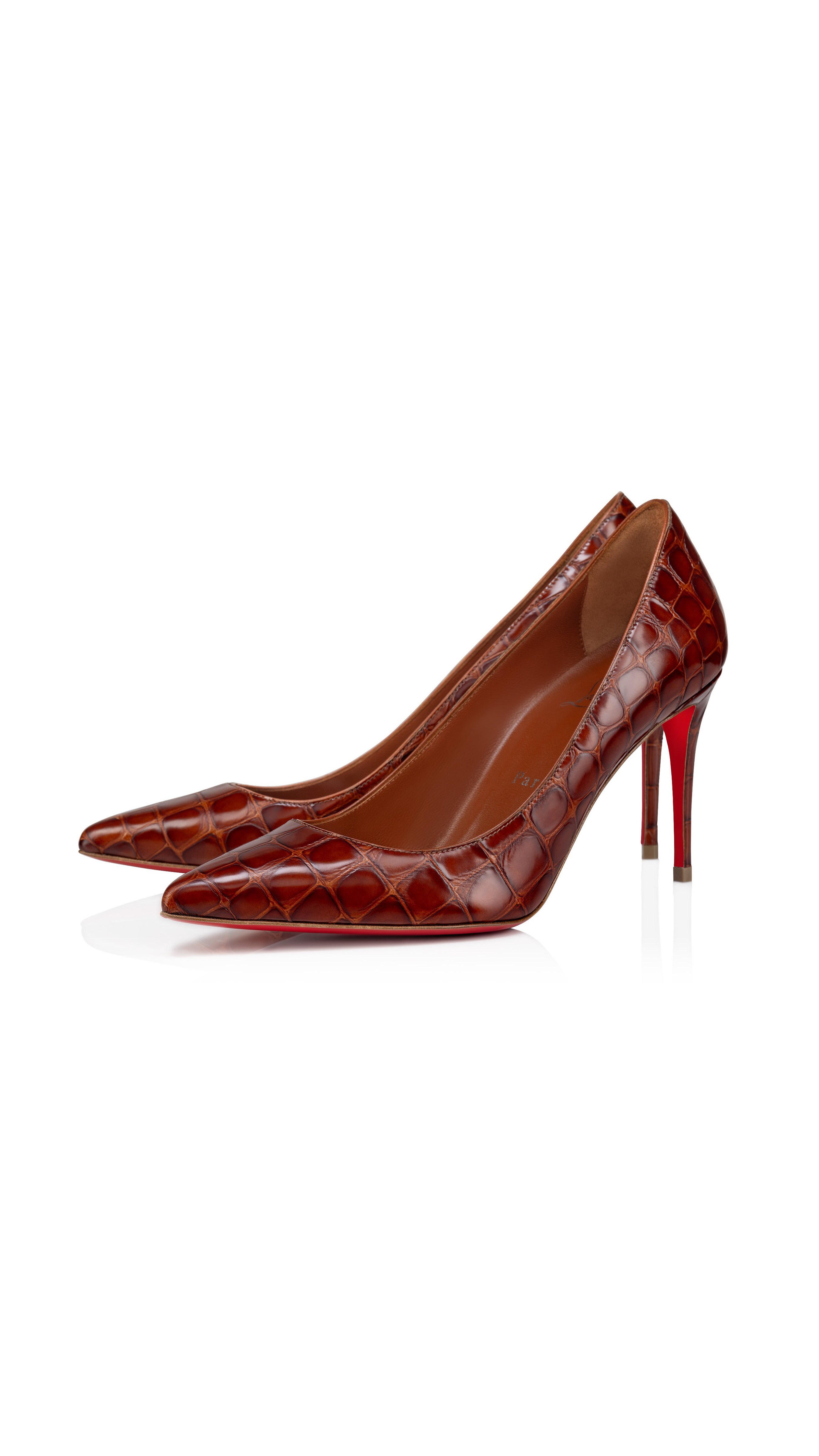 Kate Alligator Embossed Calf Leather - Acajou