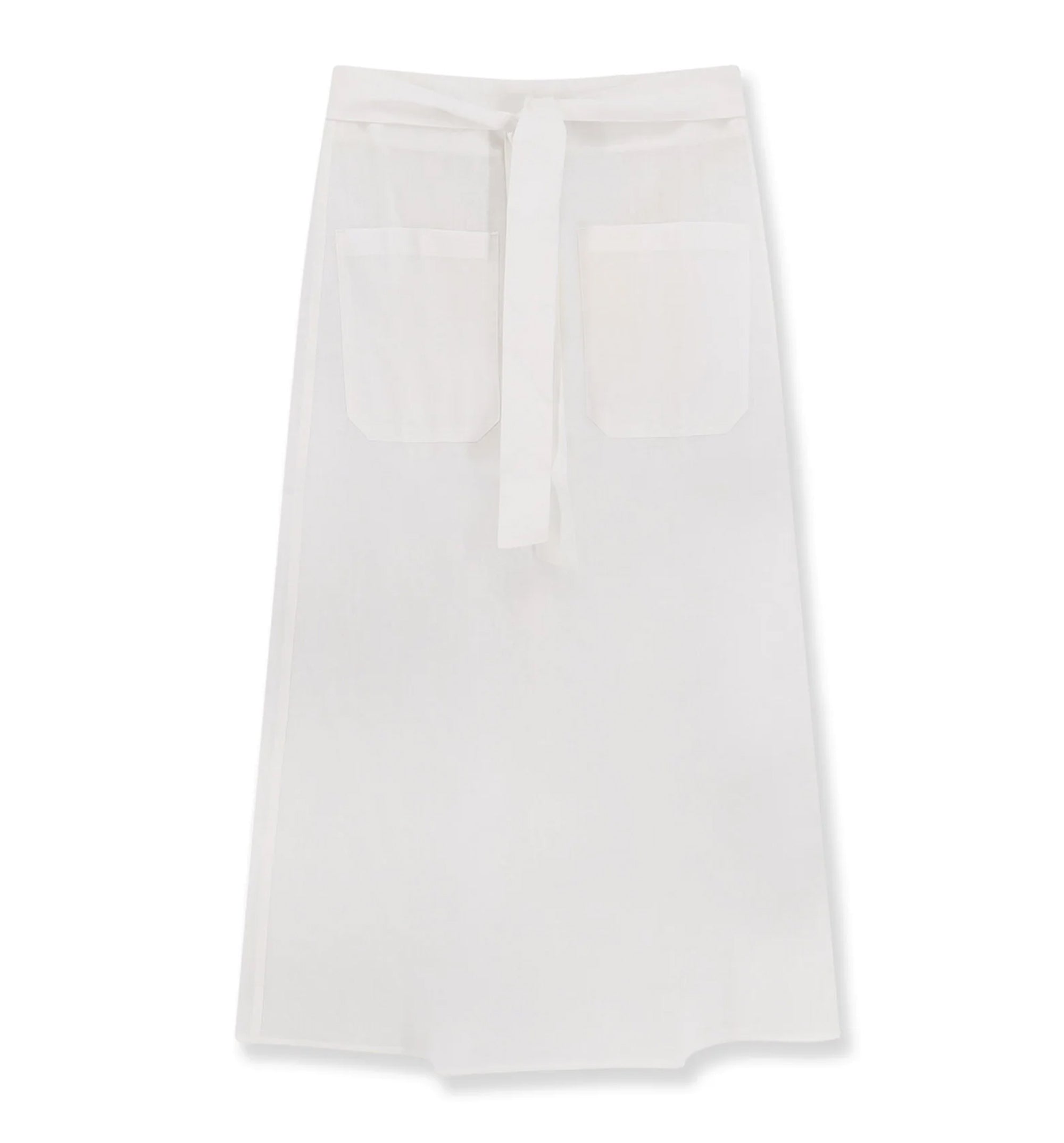 Tie-Waist Cotton Linen Skirt