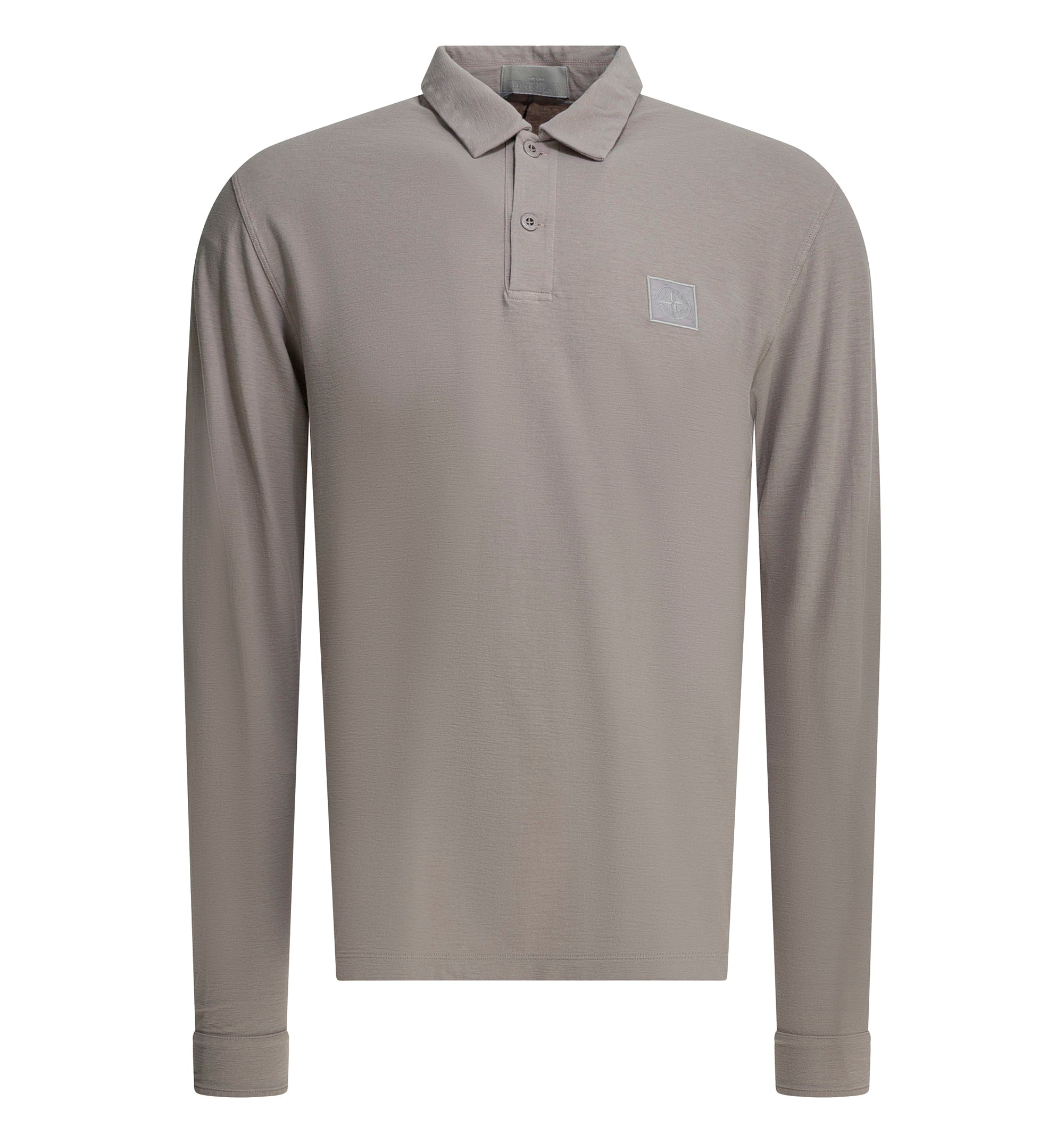 Polo shirt with buttons and logo