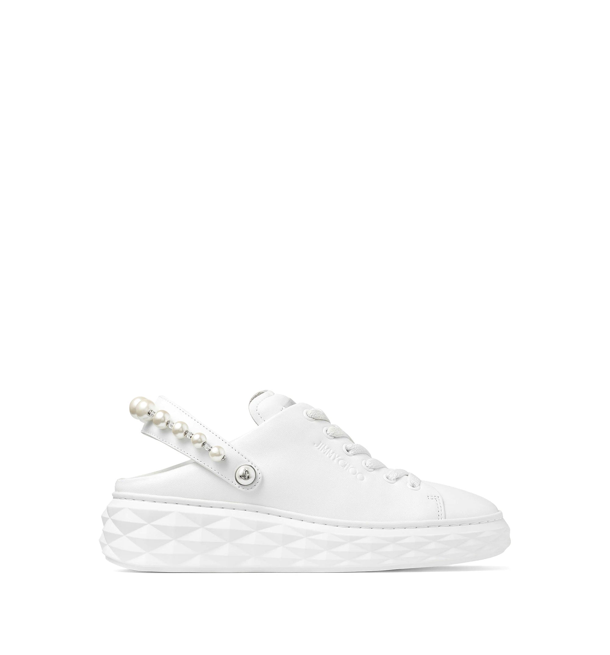 Diamond Maxi Pearl Nappa Leather Trainers
