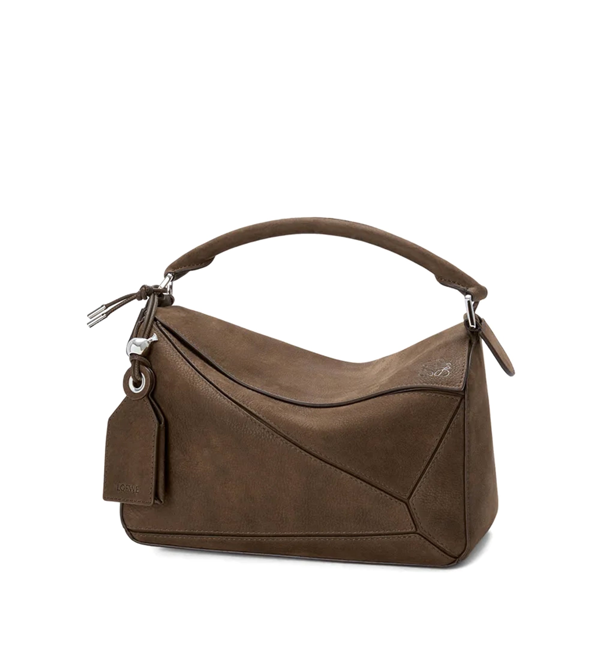 Small Featherlight Puzzle bag in grained nubuck