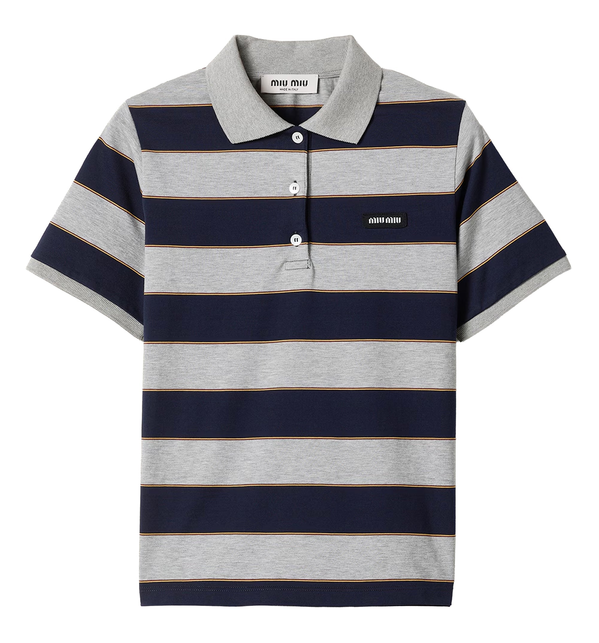 Striped Jersey Polo Shirt