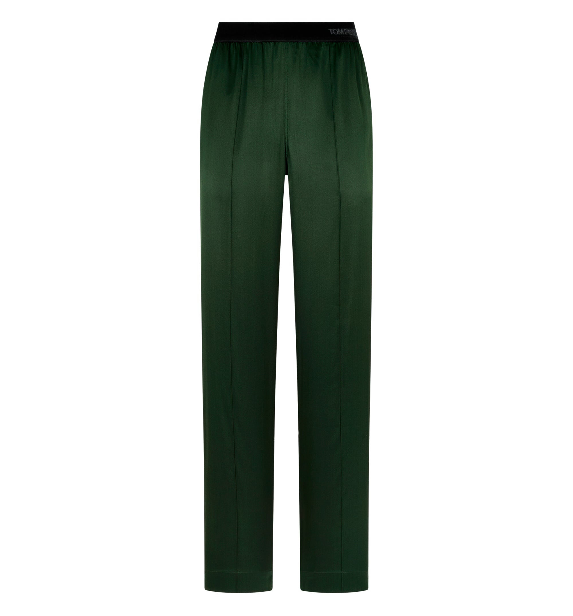 Stretch Silk Satin Pj Pants
