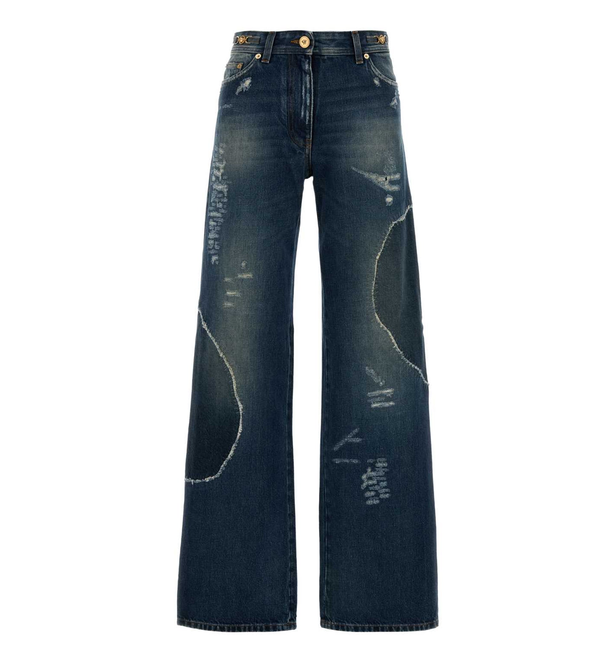 Denim Wide-Leg Jeans