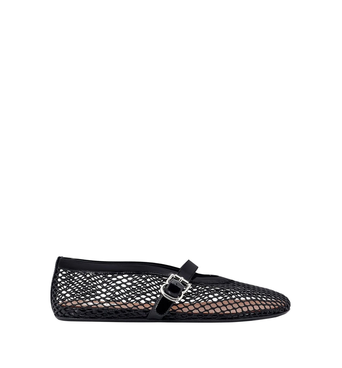 Ballet Flats In Fishnet